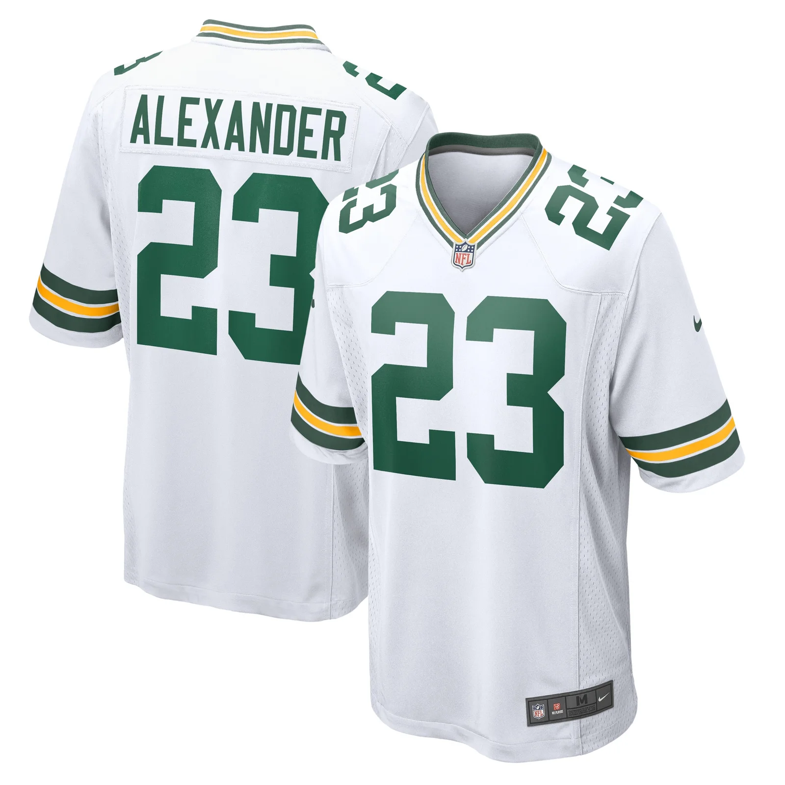 Men's Jaire Alexander Green Bay Packers Game Player Jersey - White -