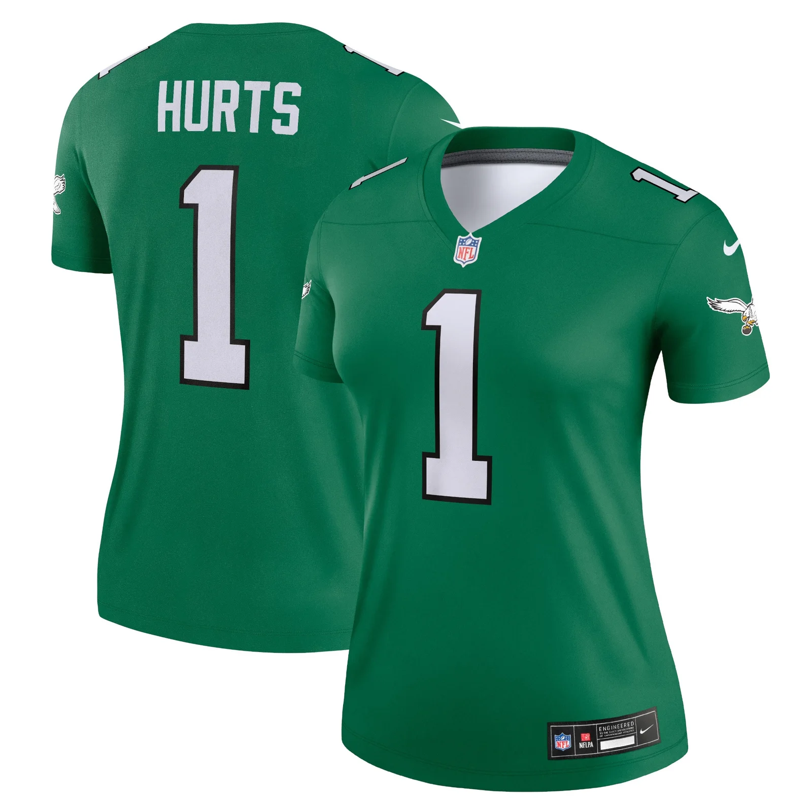 Jalen Hurts Philadelphia Eagles Woman's Alternate Legend Player Jersey - Kelly Green -