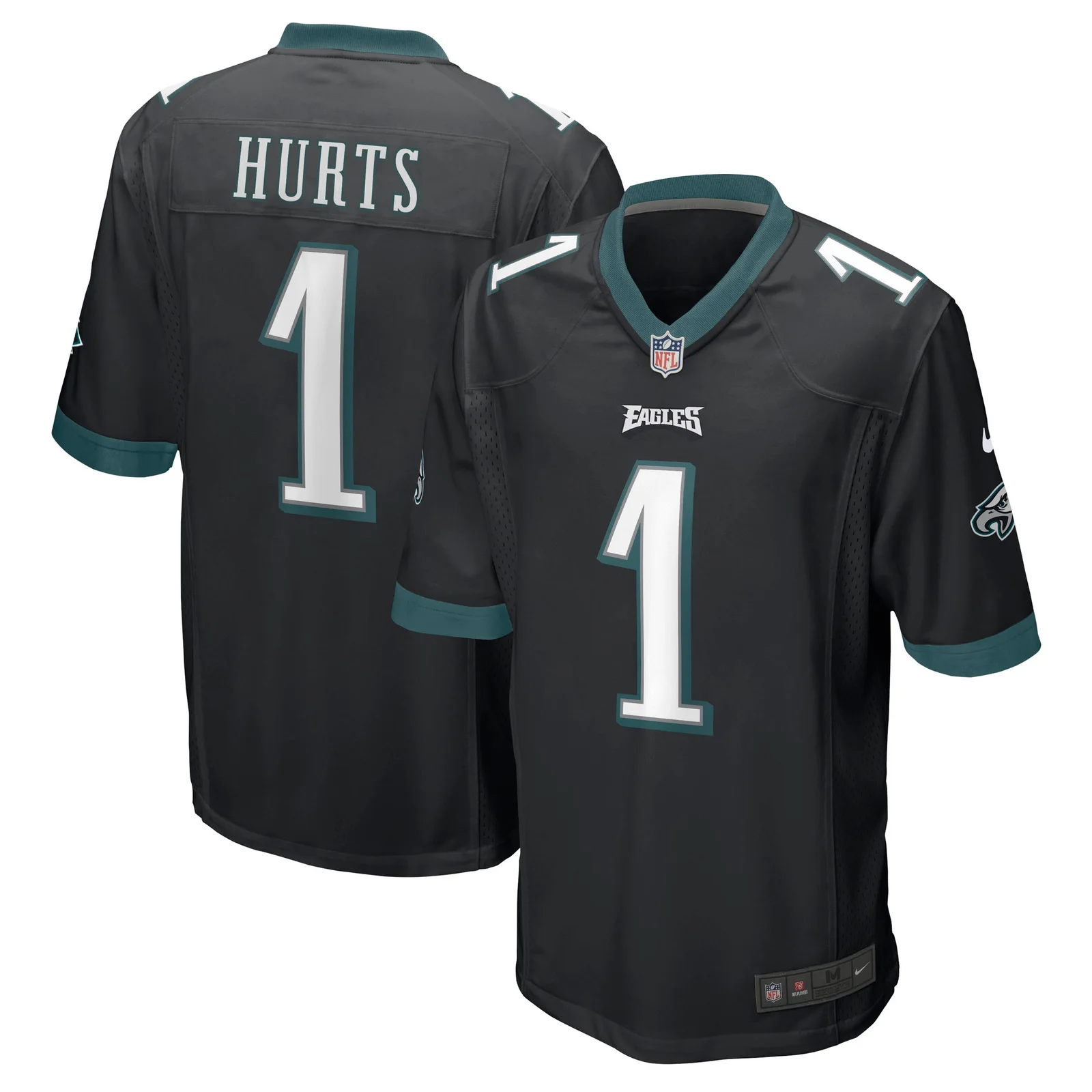 Men's Jalen Hurts Philadelphia Eagles Game Jersey - Black -