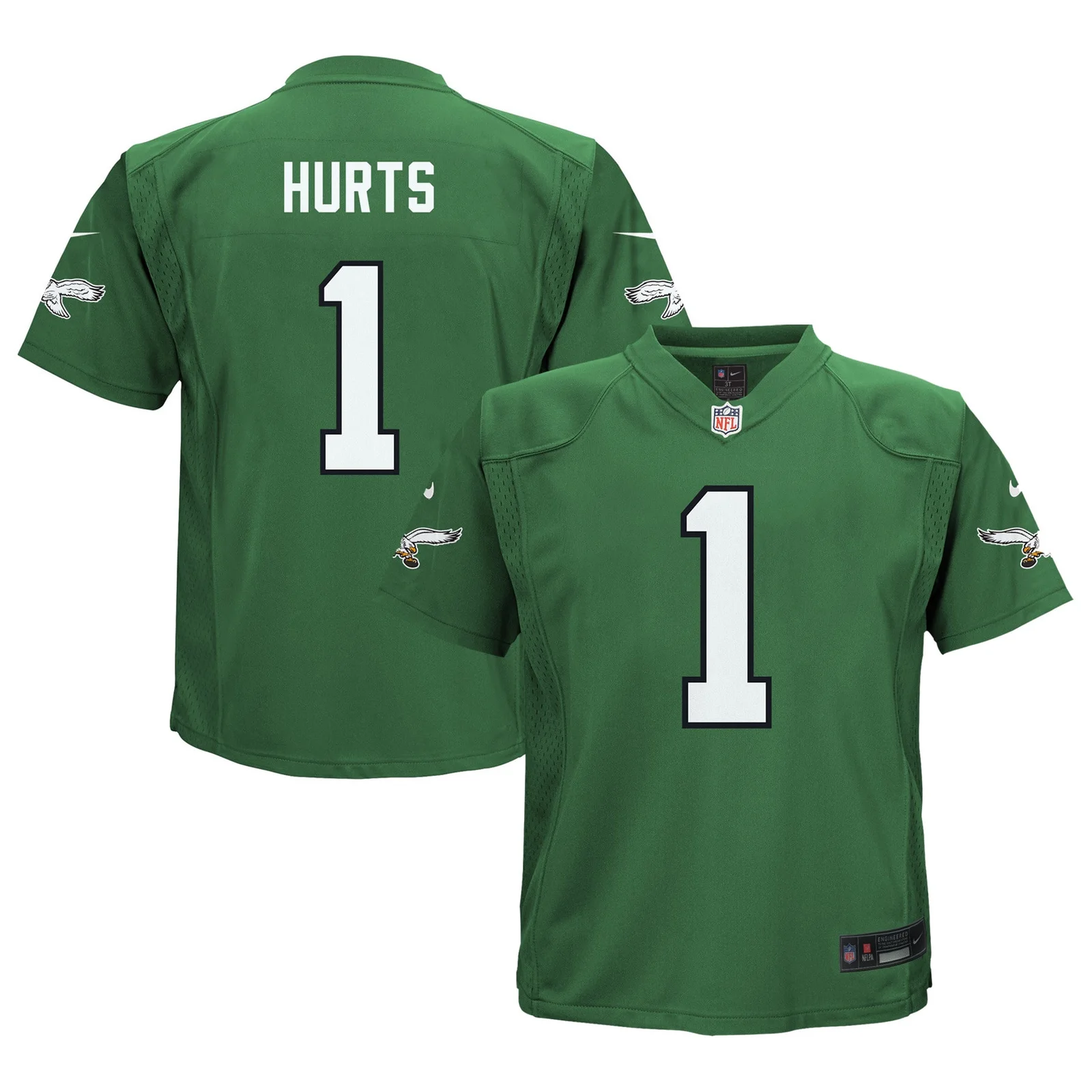 Men's Jalen Hurts Philadelphia Eagles Toddler Alternate Game Jersey - Kelly Green -