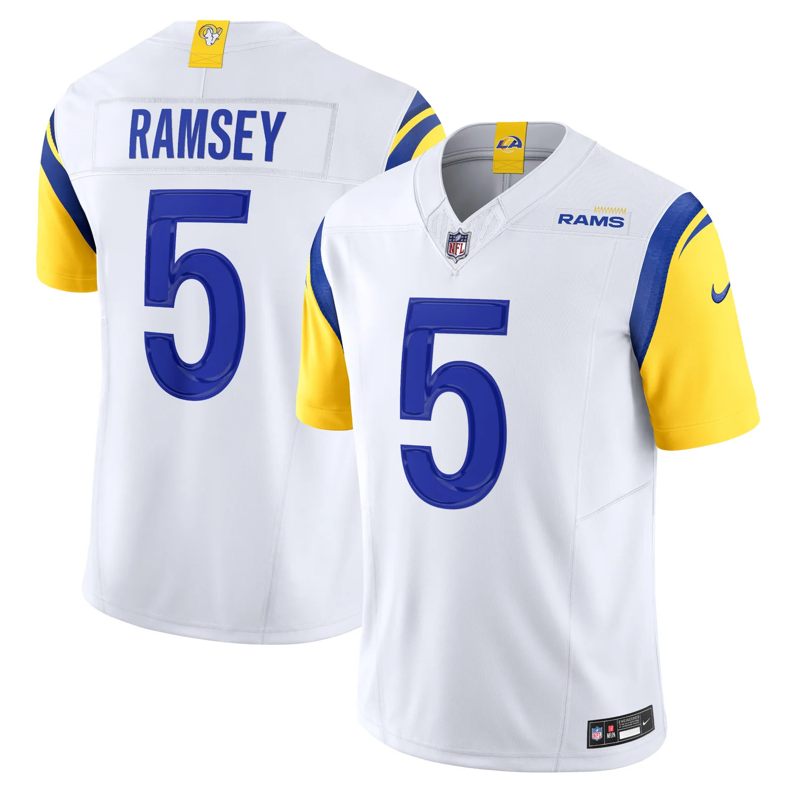 Men's Jalen Ramsey Los Angeles Rams Vapor F.U.S.E. Limited Jersey - White -