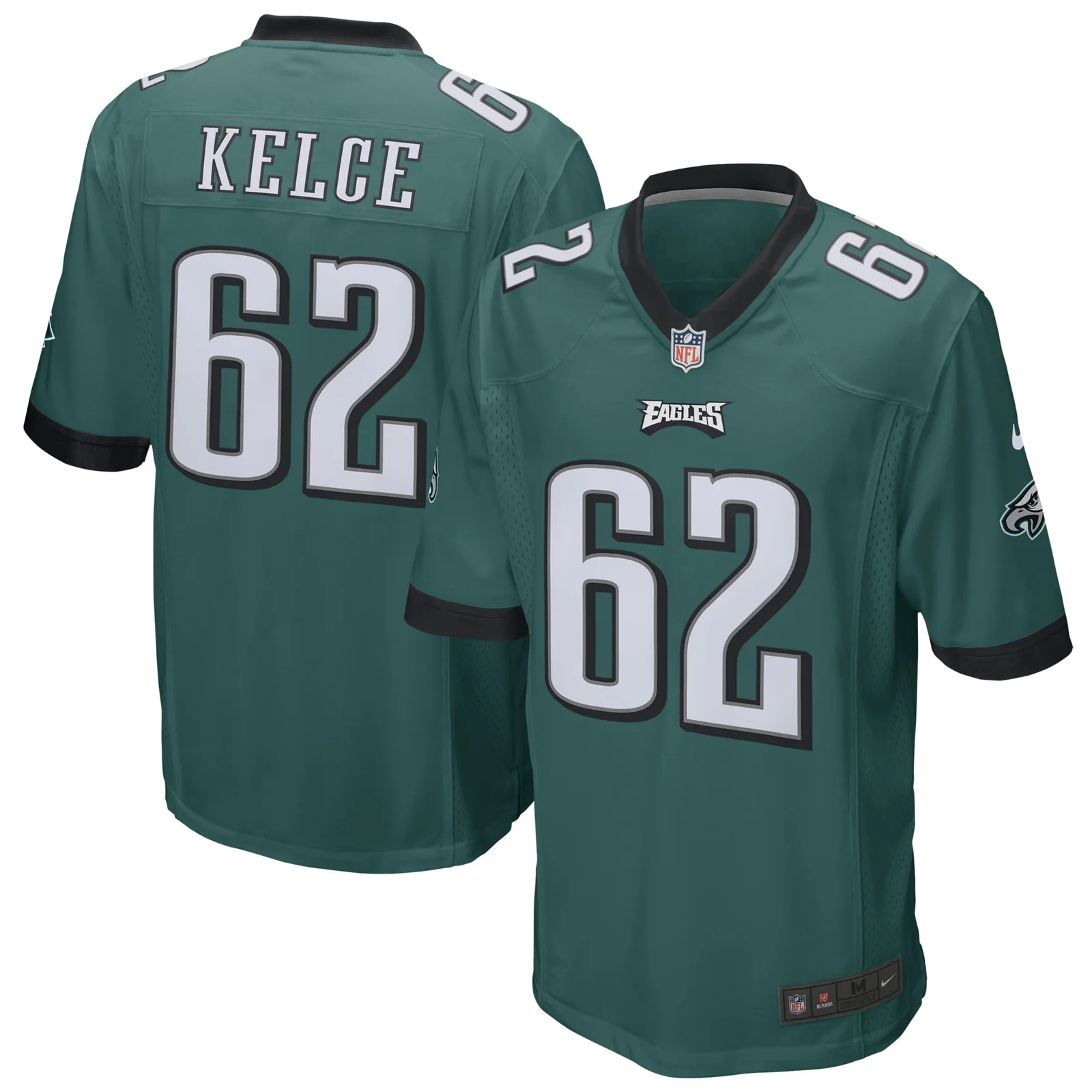 Men's Jason Kelce Philadelphia Eagles Game Jersey - Midnight Green -