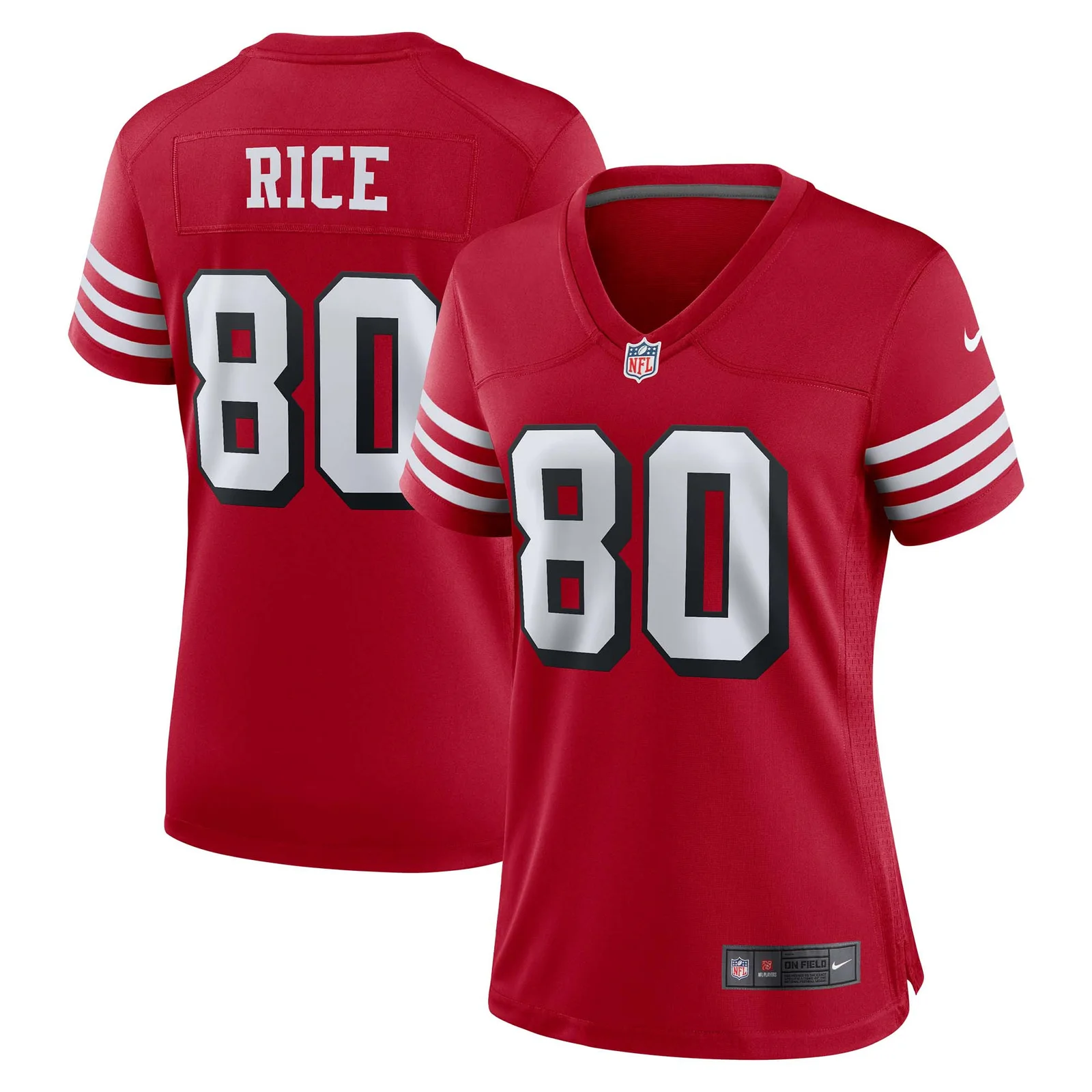Jerry Rice San Francisco 49ers Woman's Alternate Game Jersey - Scarlet -