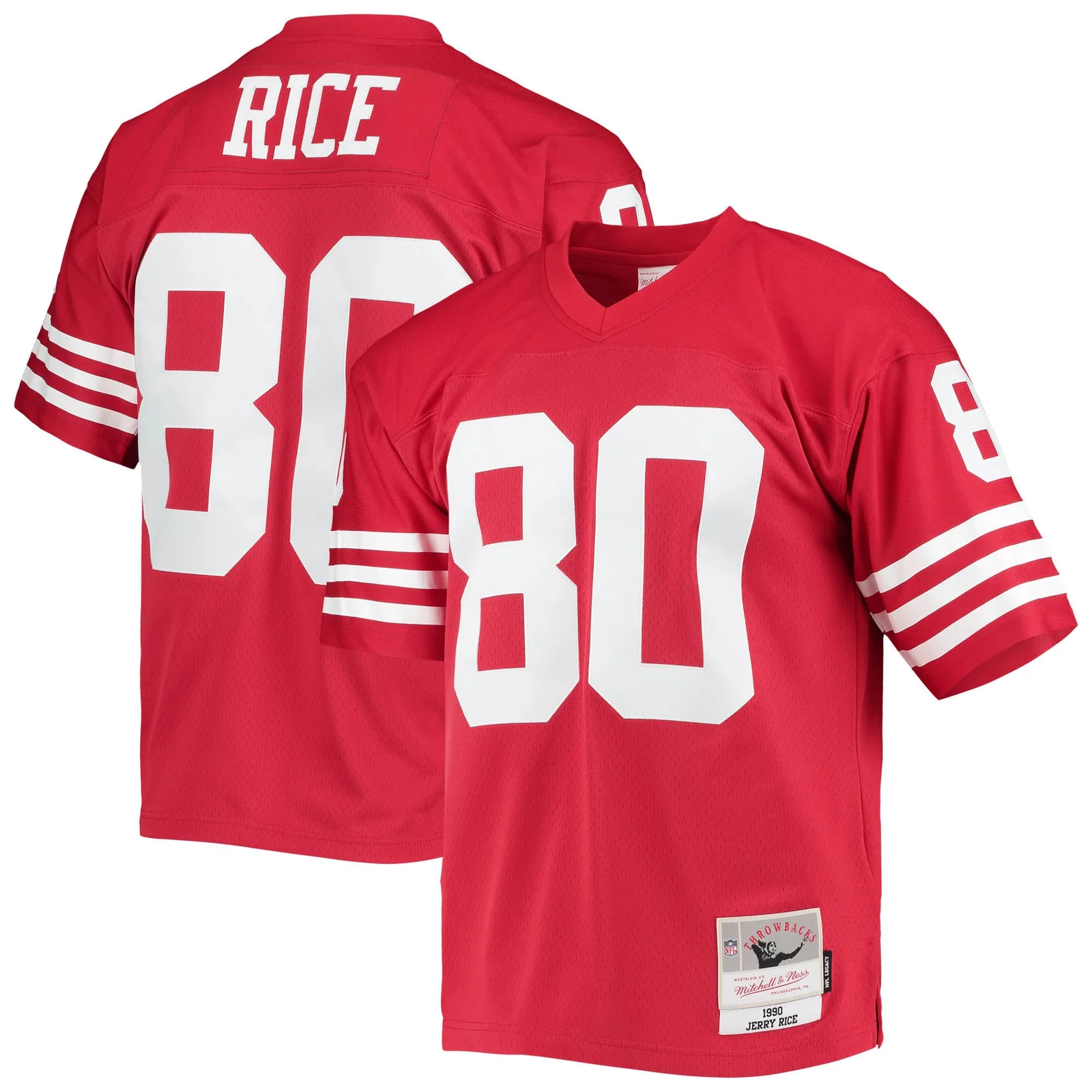 Men's Jerry Rice San Francisco 49ers Mitchell &amp; Ness Legacy  Jersey - Scarlet