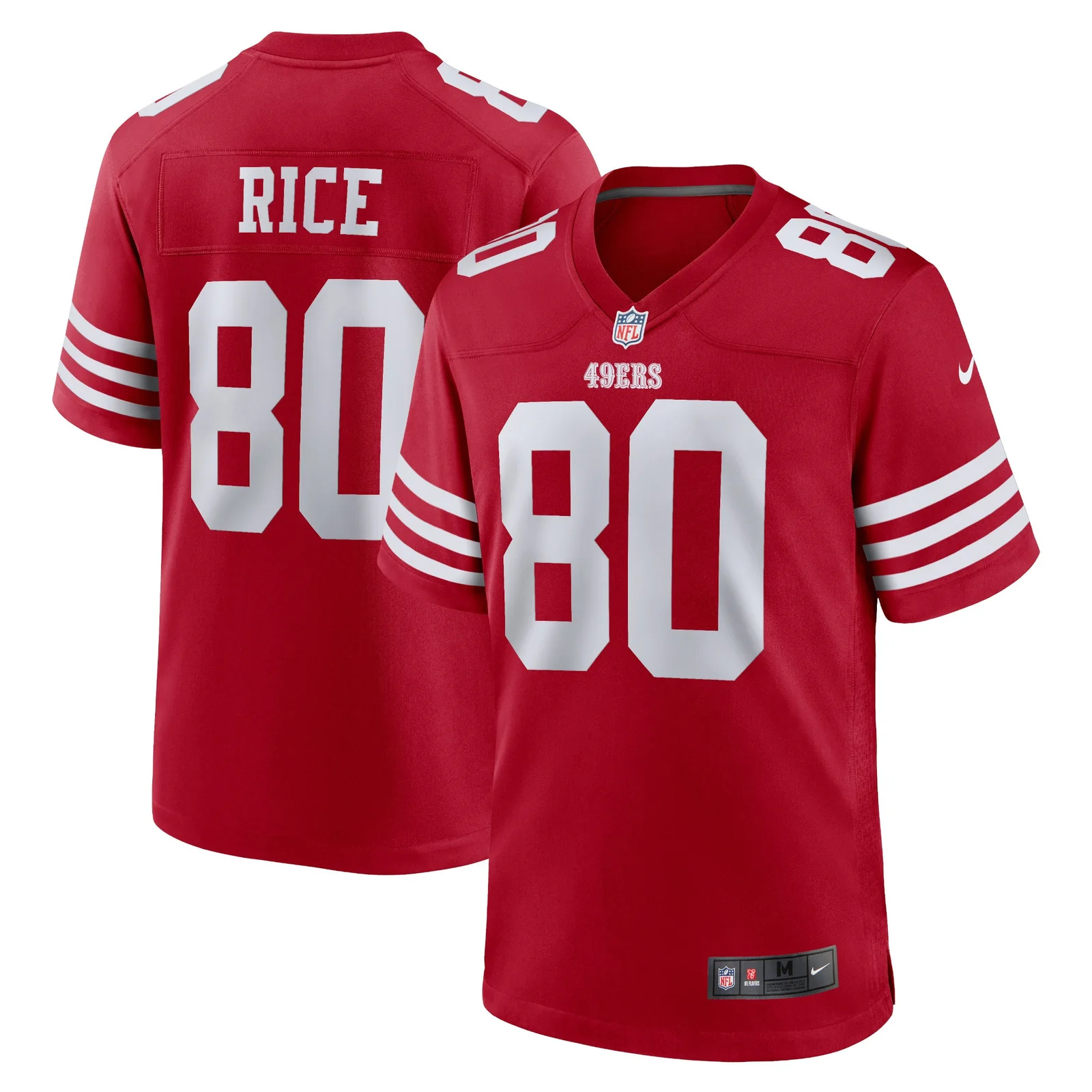 Men's Jerry Rice San Francisco 49ers Retired Team Player Game Jersey - Scarlet -
