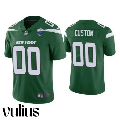 Jets Jersey Custom, Green Men's Jersey, 2021 London Limiteds Patch Limited Jersey -