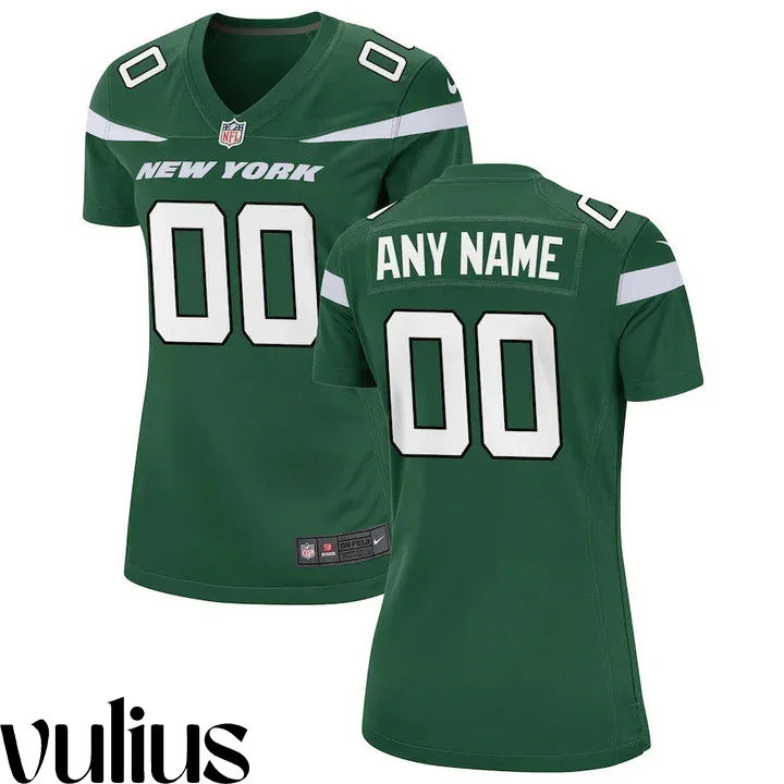 Jets Jersey Custom, Green Woman's Jersey, Home Jersey -