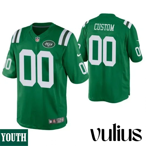 Jets Jersey Custom, Green Youth's Jersey, Color Rush Legend Jersey -