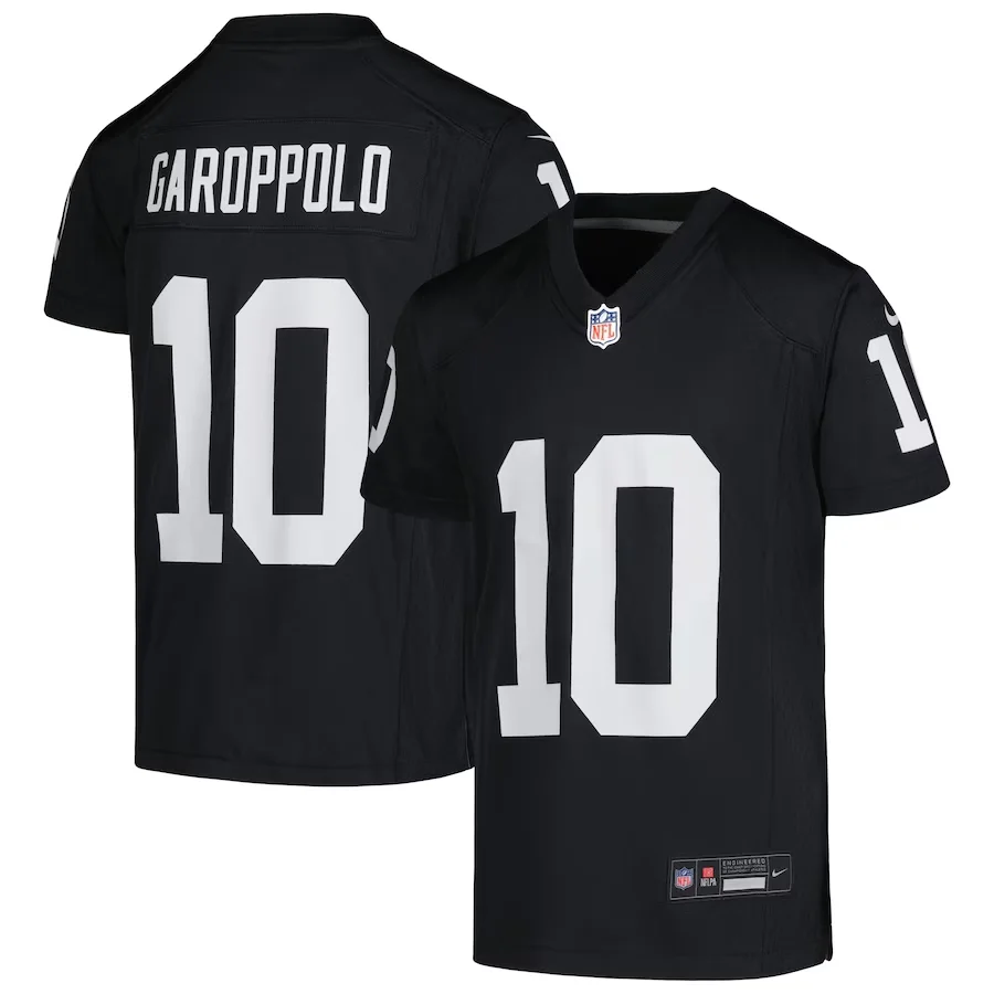 Jimmy Garoppolo Jersey, Black Youth's, Game Jersey -