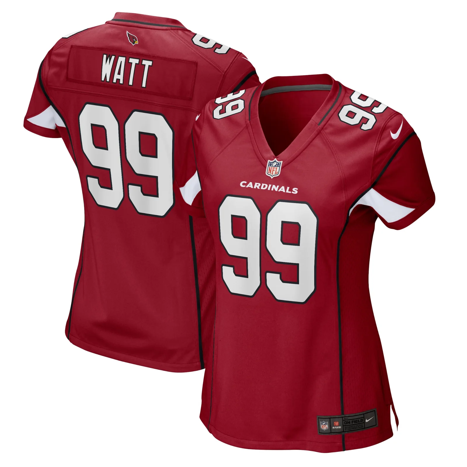 J.J. Watt Arizona Cardinals Woman's Game Jersey - Cardinal -