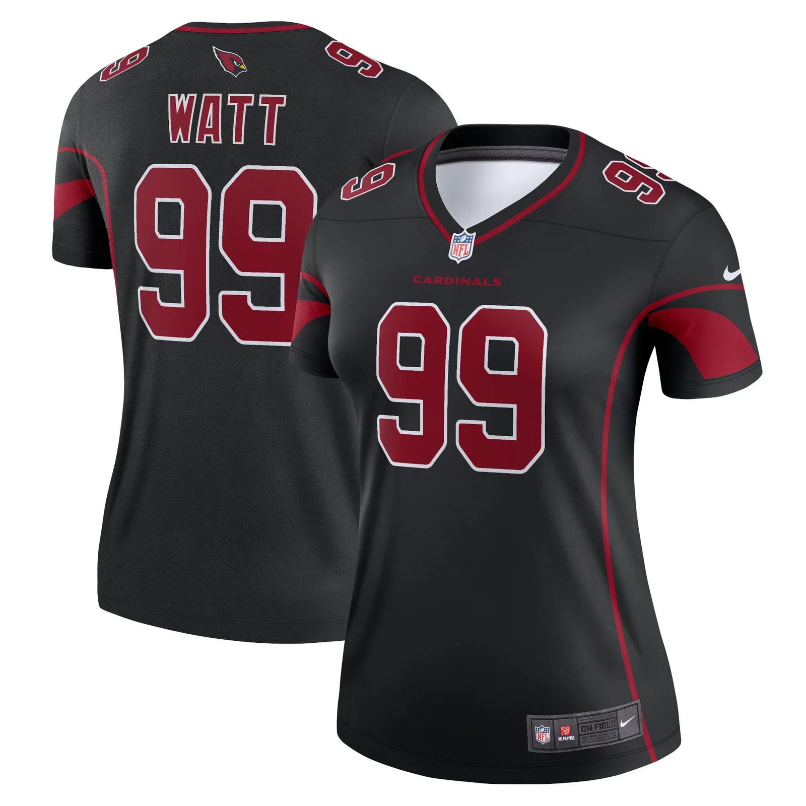 J.J. Watt Arizona Cardinals Woman's Legend Jersey - Black -