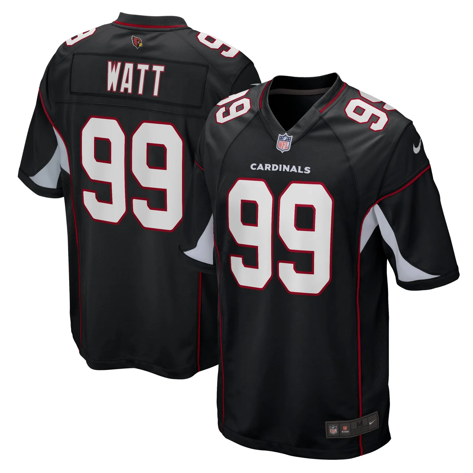 Men's J.J. Watt Arizona Cardinals Player Game Jersey - Black -