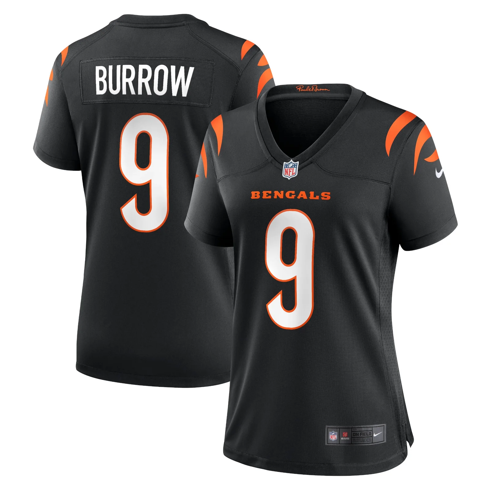 Joe Burrow Cincinnati Bengals Woman's Player Game Jersey - Black -