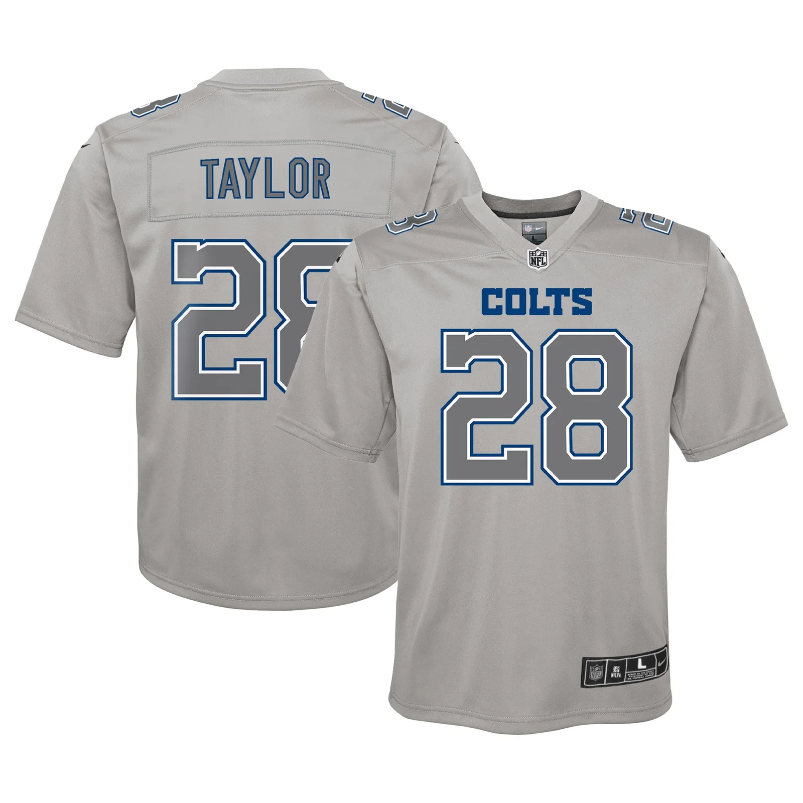 Jonathan Taylor Indianapolis Colts Youth Atmosphere Game Jersey - Gray -