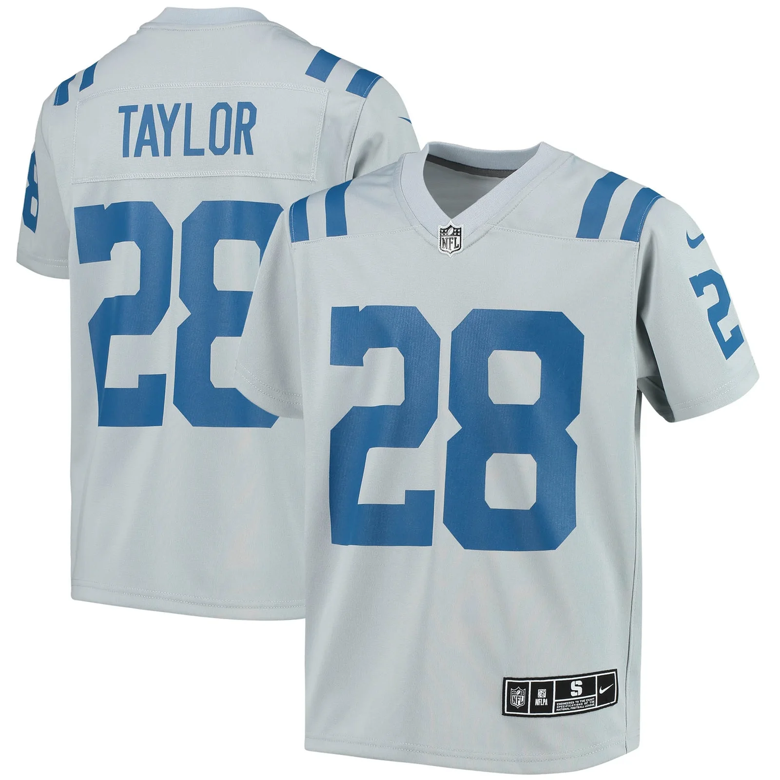 Jonathan Taylor Indianapolis Colts Youth Inverted Team Game Jersey - Gray -
