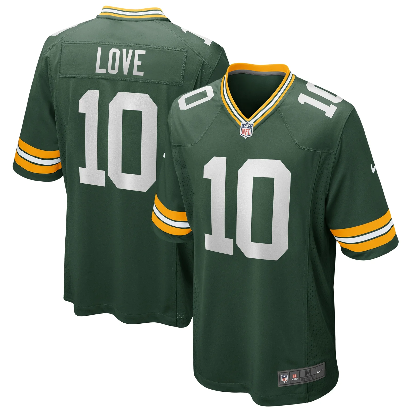 Men's Jordan Love Green Bay Packers Player Game Jersey - Green -