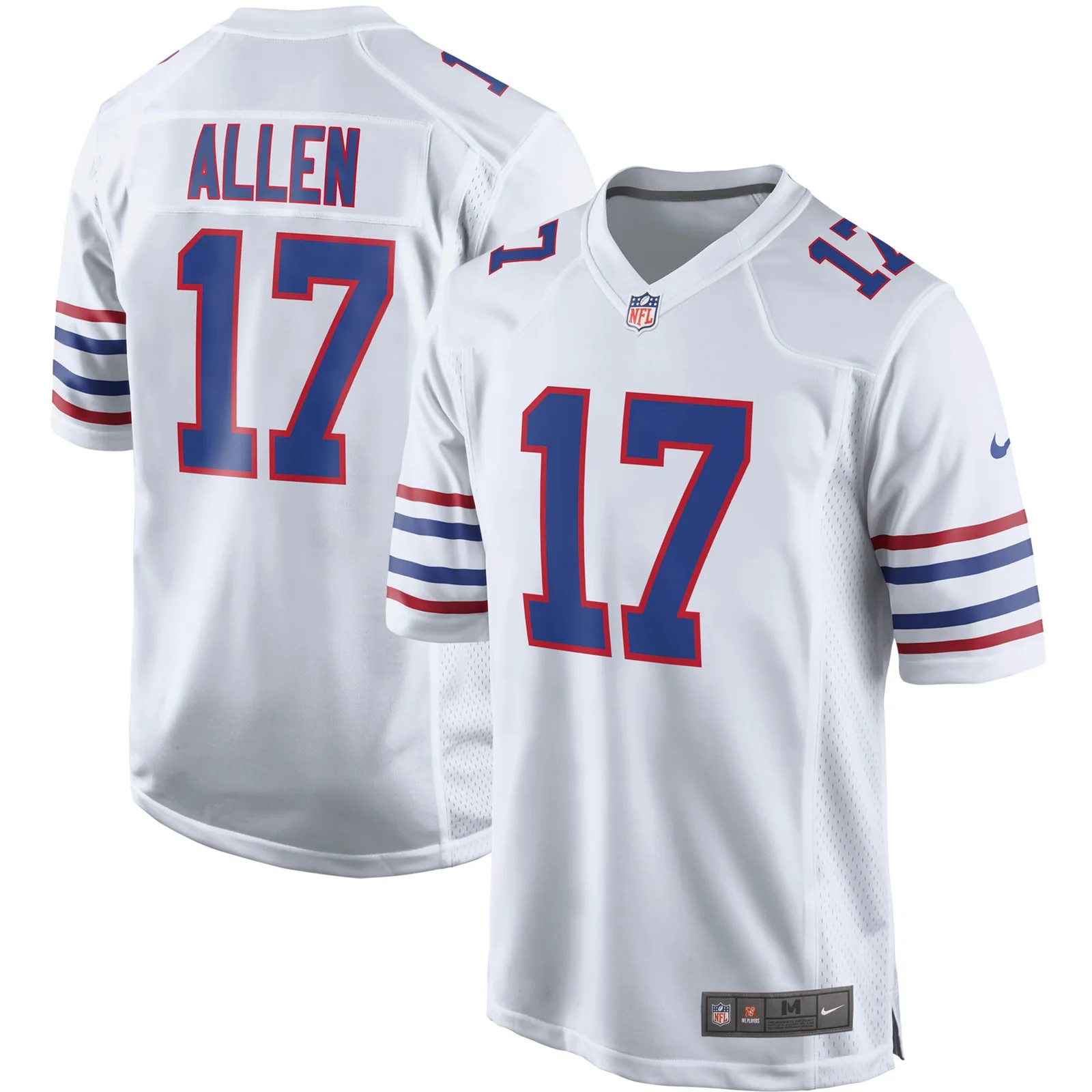 Men'sJosh Allen Buffalo Bills Alternate Game Player Jersey - White -
