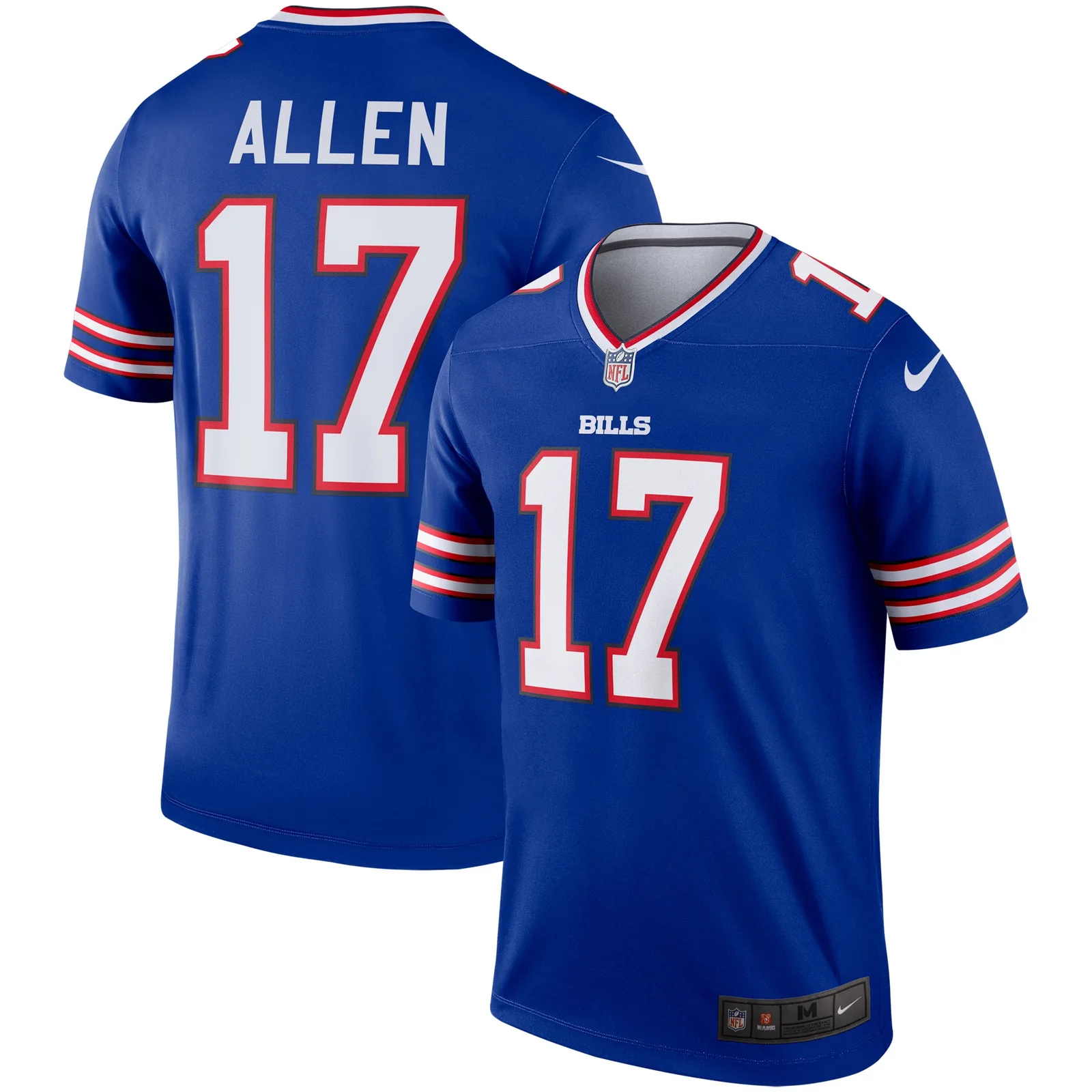 Men'sJosh Allen Buffalo Bills Legend Jersey - Royal -