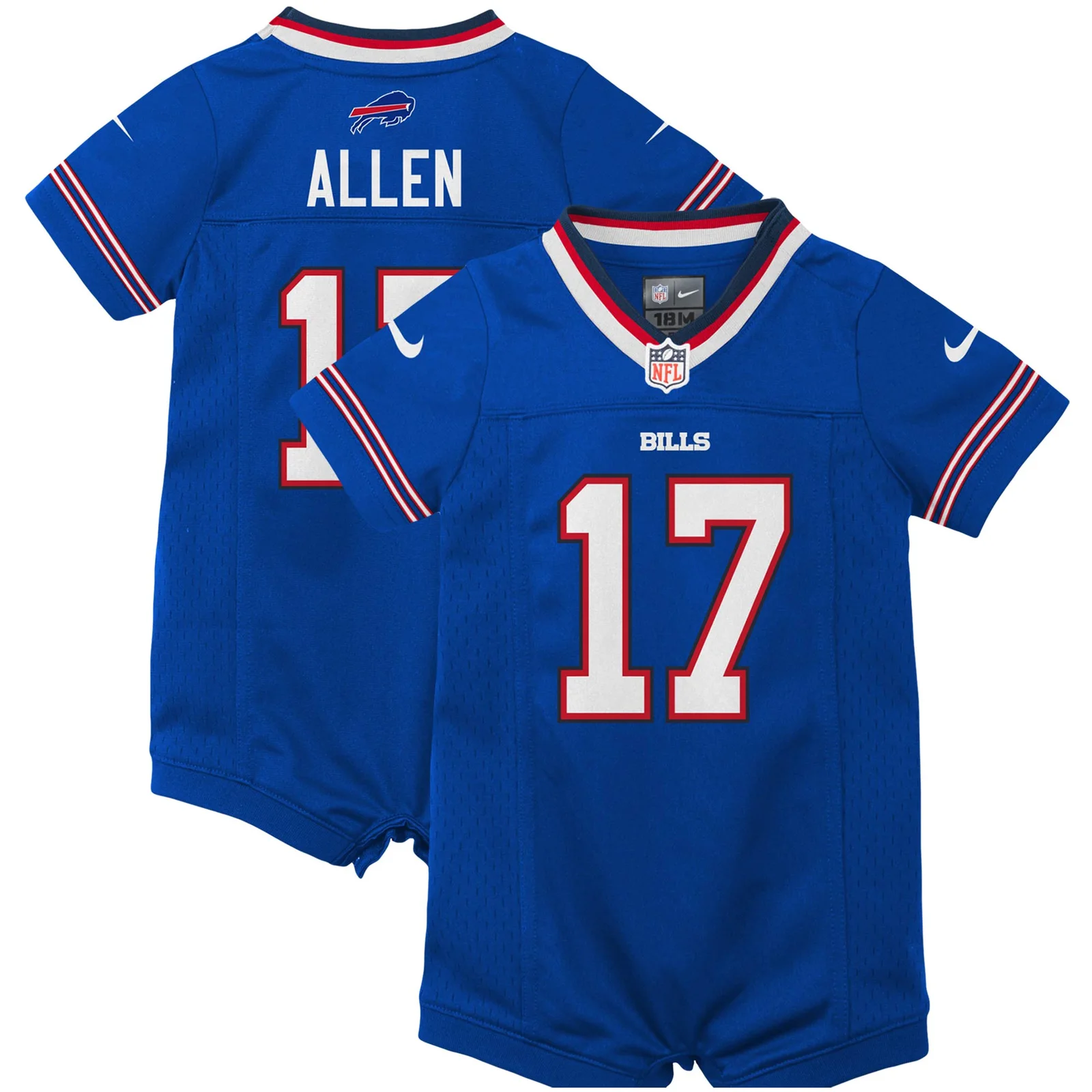 Men'sJosh Allen Buffalo Bills Newborn &amp; Infant Romper Jersey - Royal -