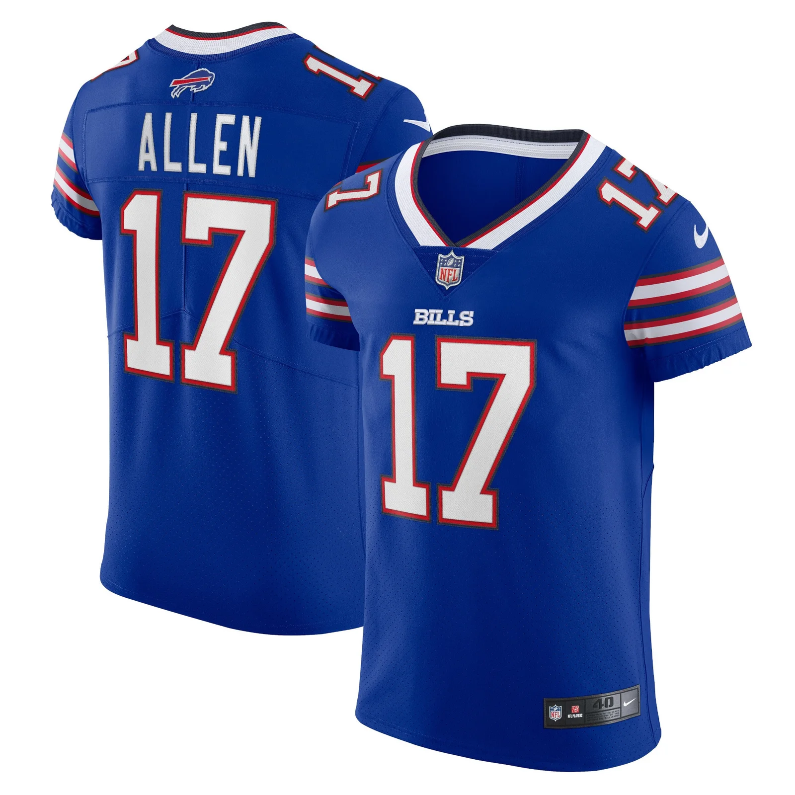 Men'sJosh Allen Buffalo Bills Vapor Elite Player Jersey - Royal -