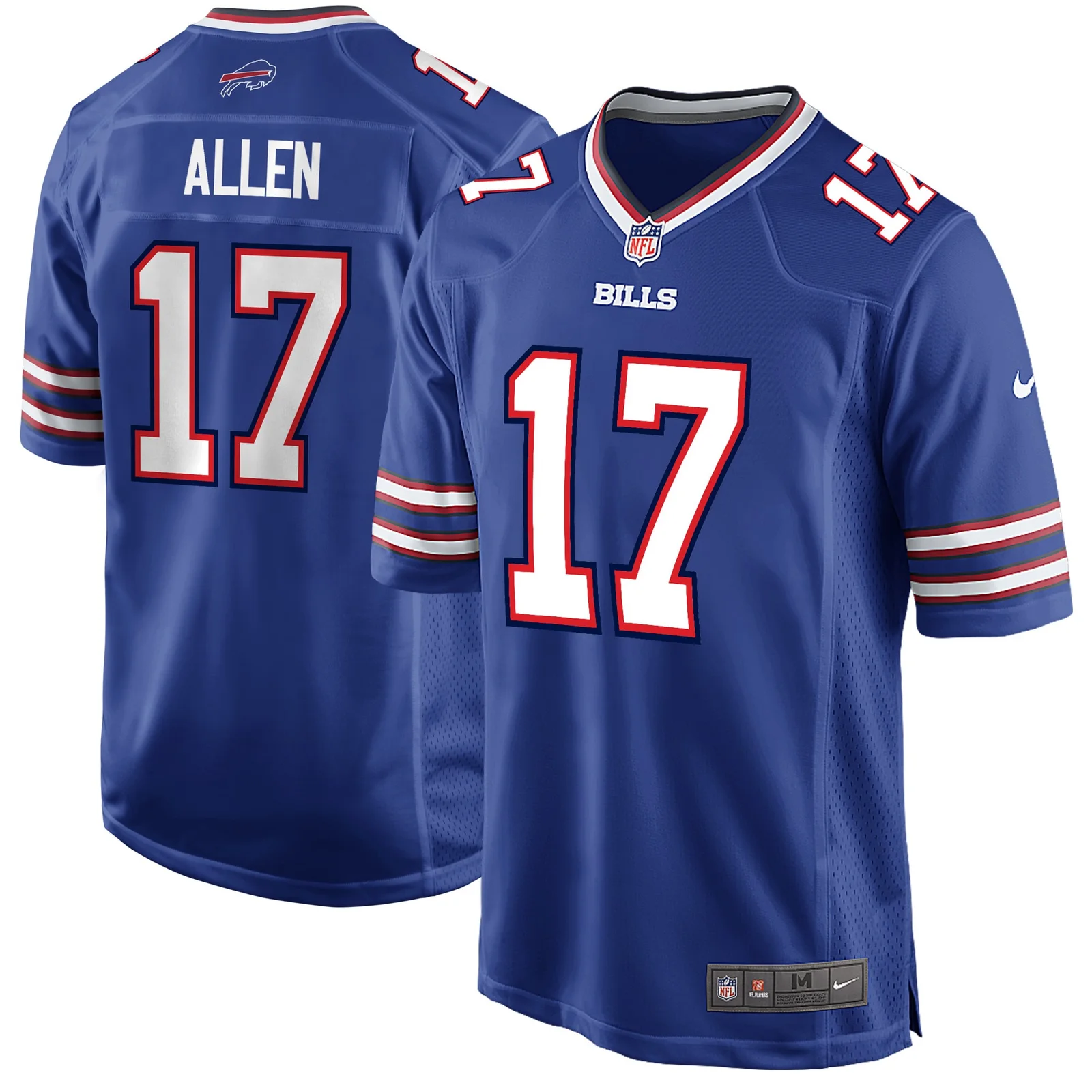 Josh Allen Buffalo Bills Youth Game Player Jersey - Royal -