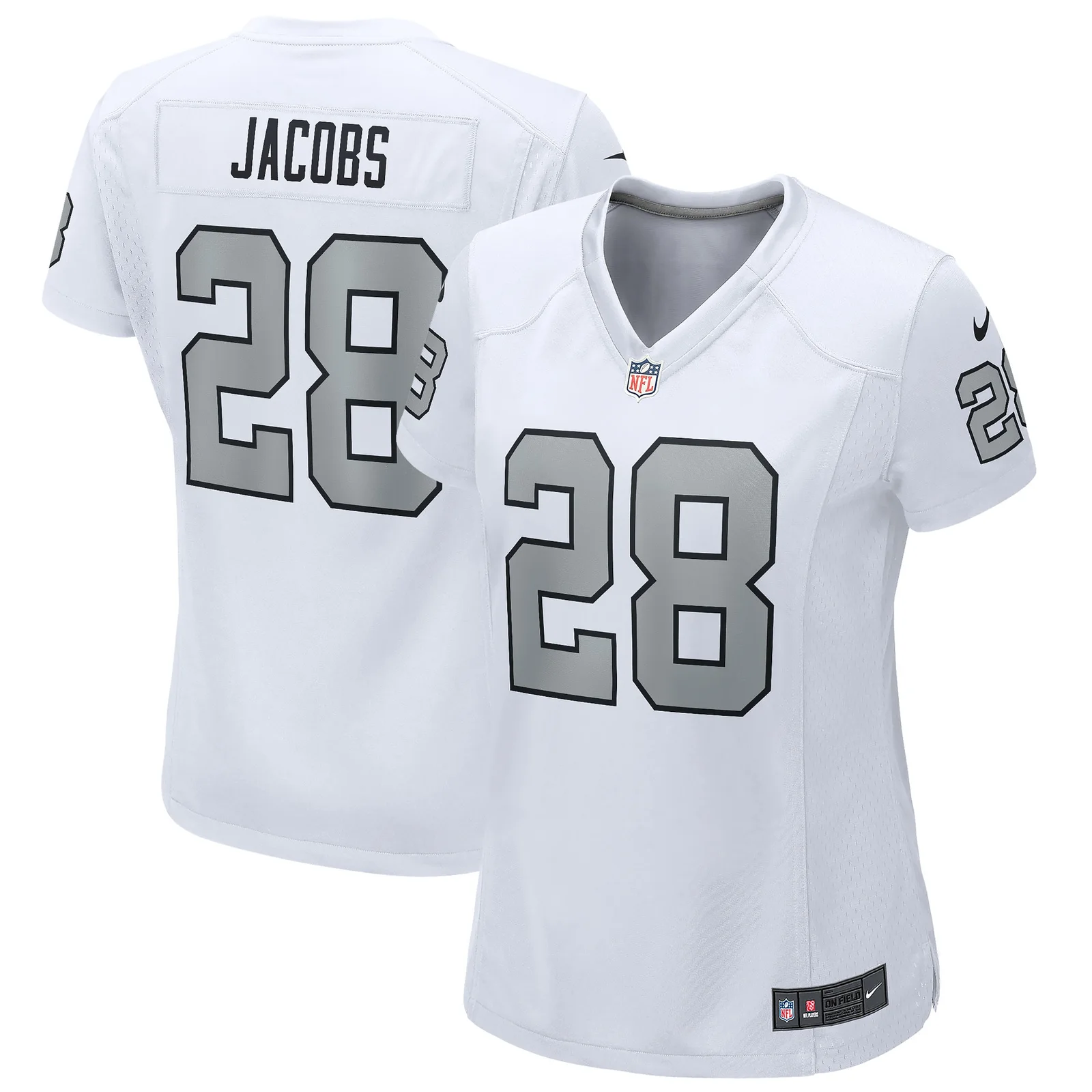 Josh Jacobs Las Vegas Raiders Woman's Alternate Game Player Jersey - White -
