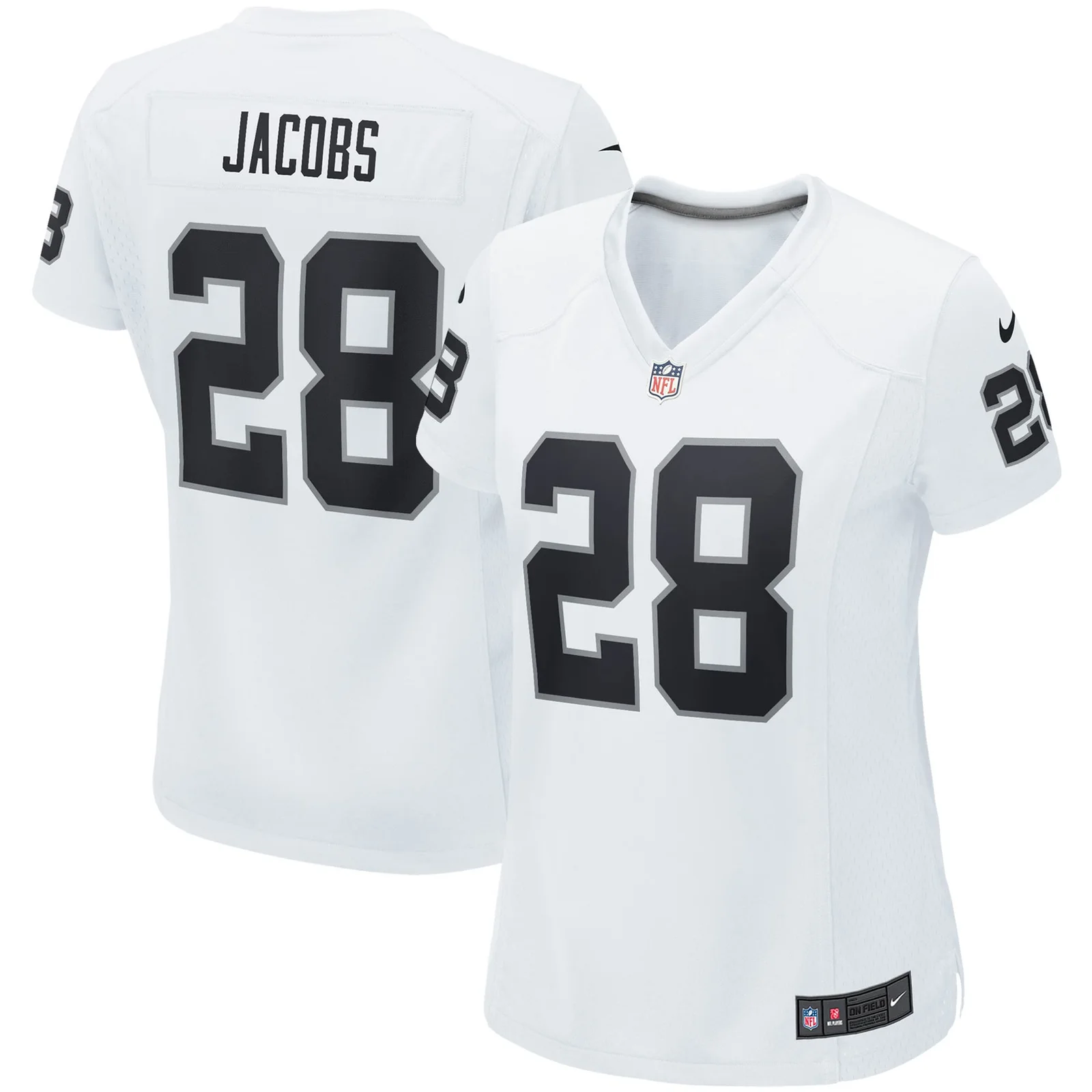 Josh Jacobs Las Vegas Raiders Woman's Player Game Team Jersey - White -