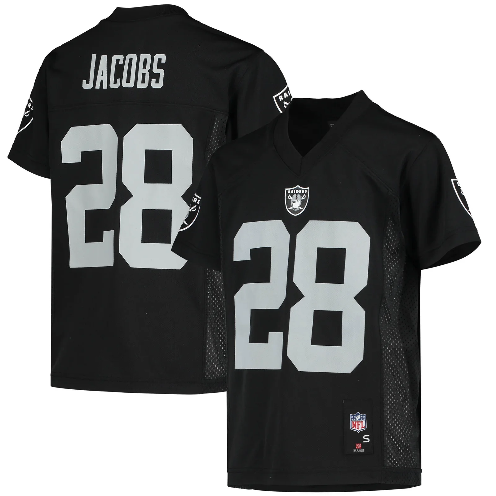 Josh Jacobs Las Vegas Raiders Youth  Player Jersey - Black
