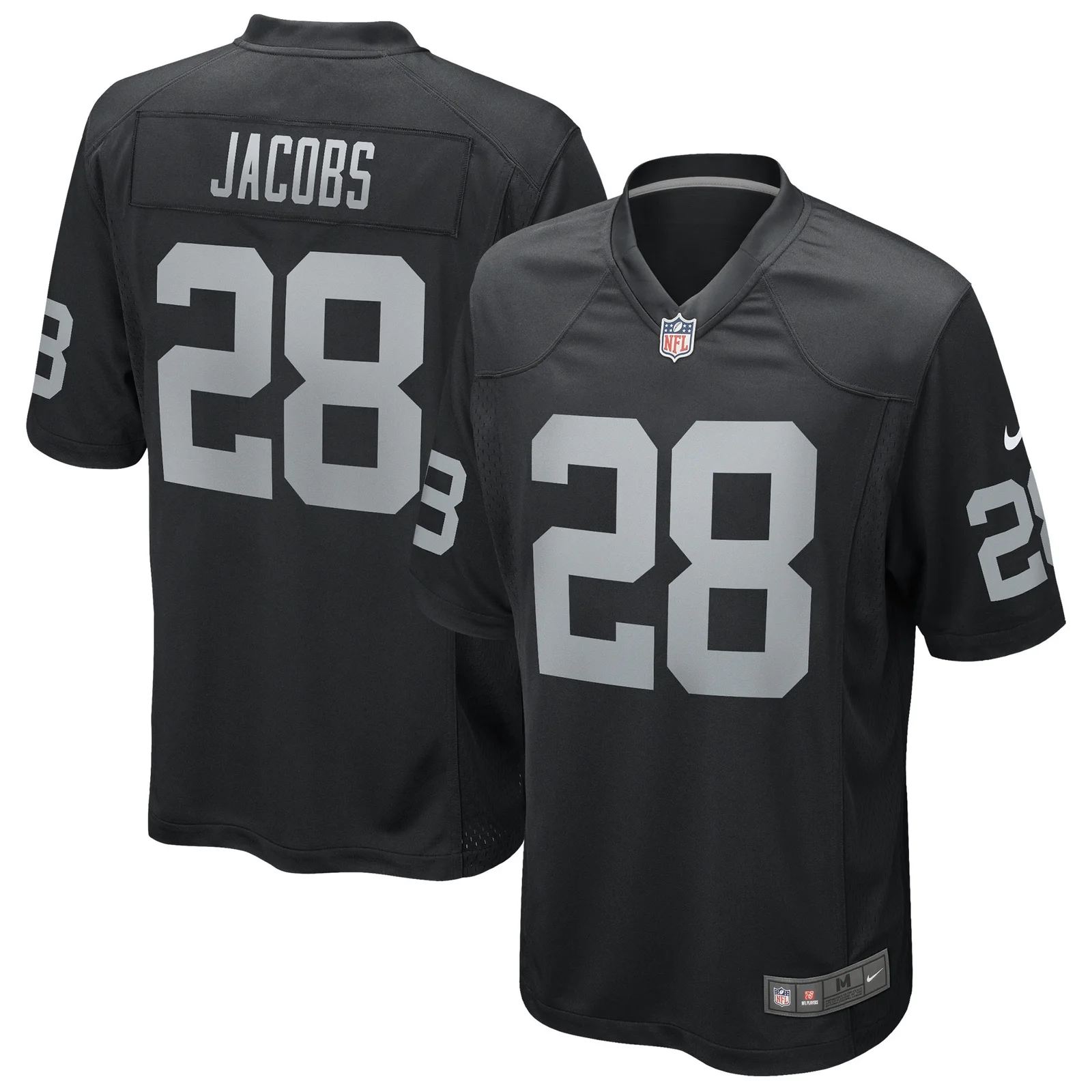 Men's Josh Jacobs Las Vegas Raiders Game Player Jersey - Black -