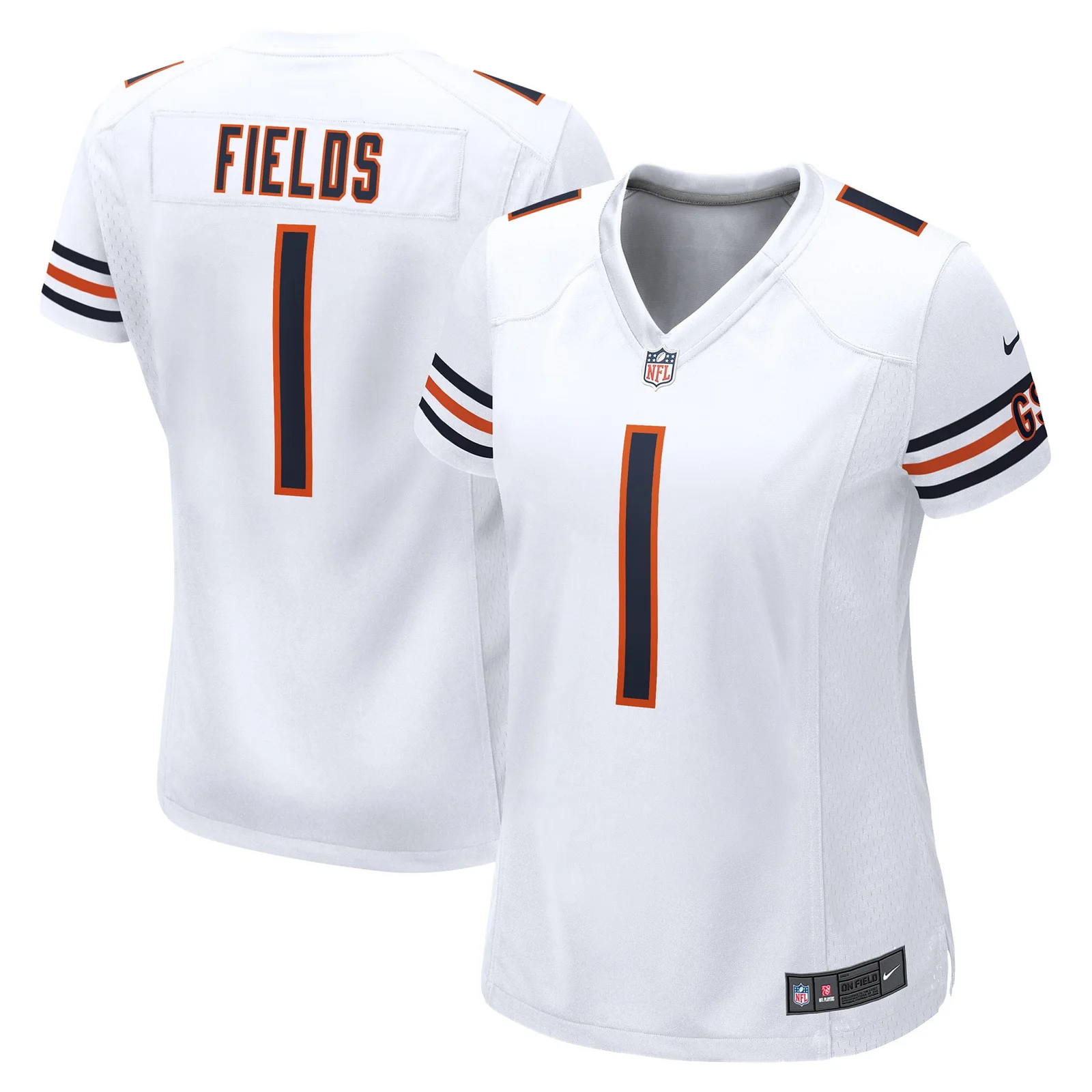 Justin Fields Chicago Bears Woman's Game Jersey - White -