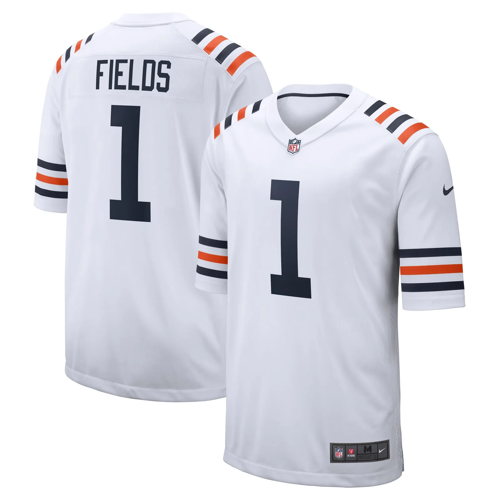 Men's Justin Fields Chicago Bears 2021 NFL Draft First Round Pick Alternate Classic Game Jersey - White -