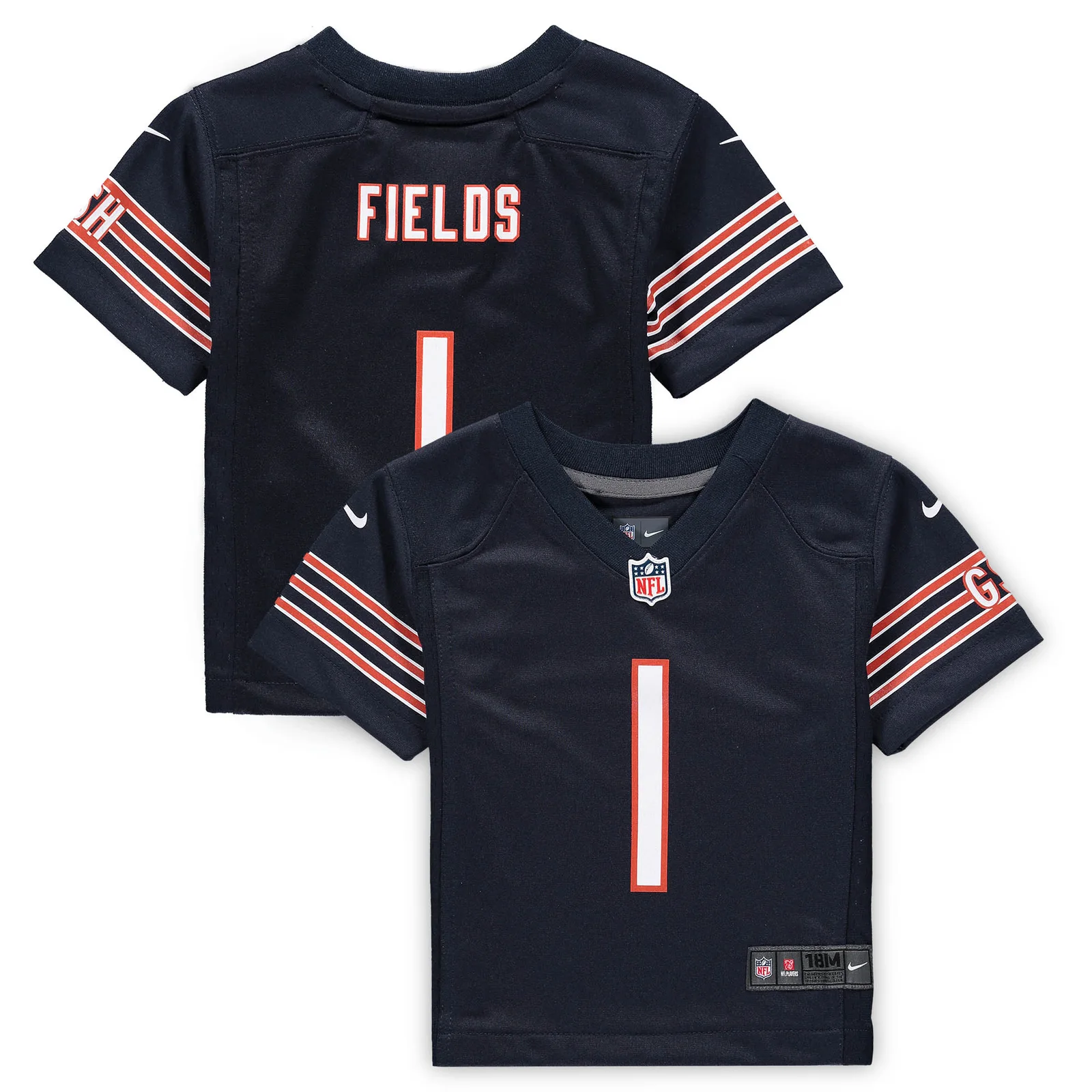 Men's Justin Fields Chicago Bears Infant Game Jersey - Navy -