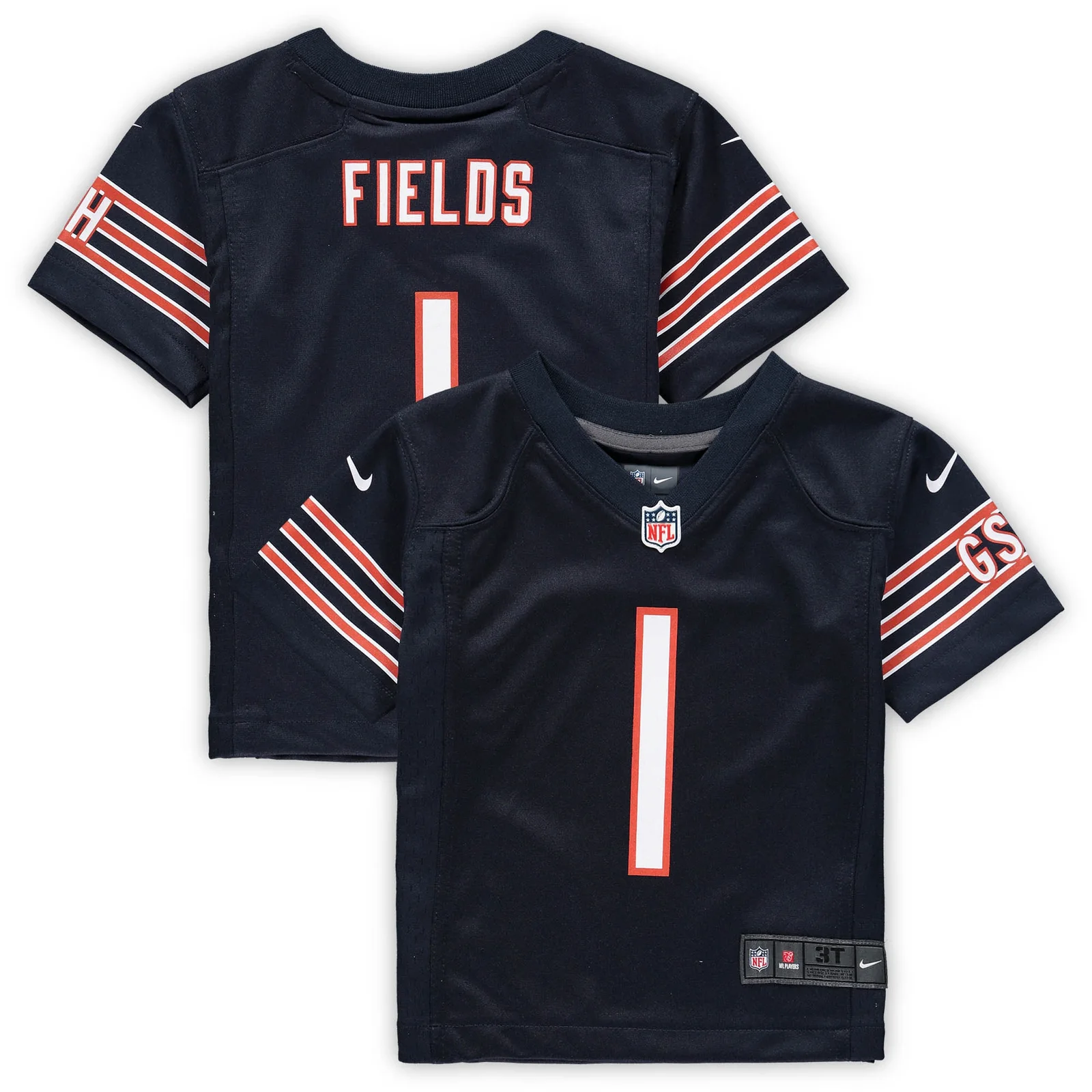 Men's Justin Fields Chicago Bears Toddler Game Jersey - Navy -