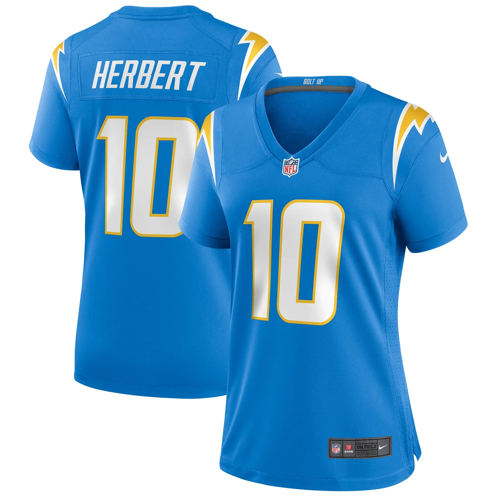 Justin Herbert Los Angeles Chargers Woman's Player Game Jersey - Powder Blue -