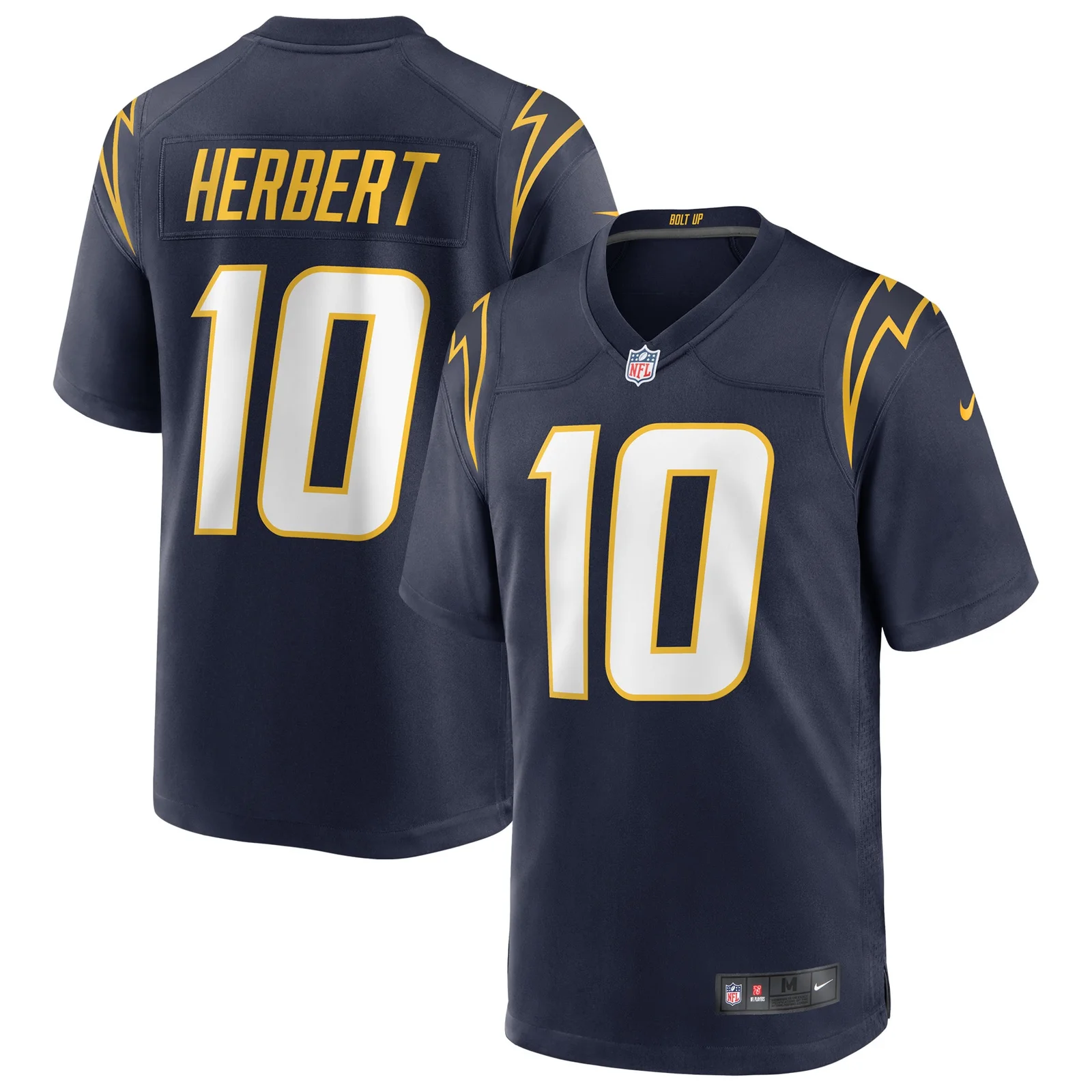 Men's Justin Herbert Los Angeles Chargers Alternate Game Jersey - Navy -