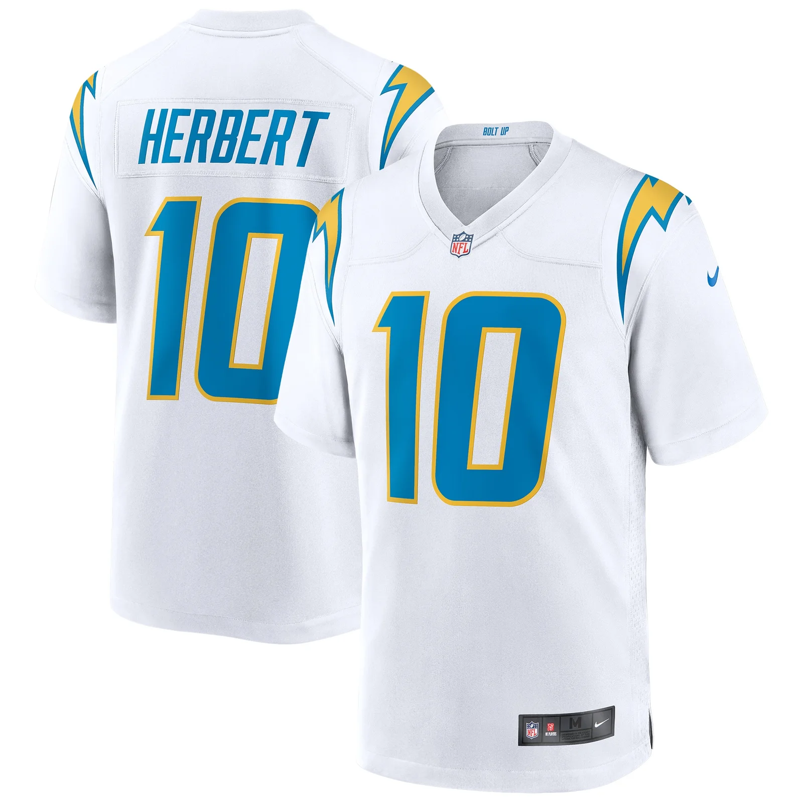 Men's Justin Herbert Los Angeles Chargers Game Jersey - White -