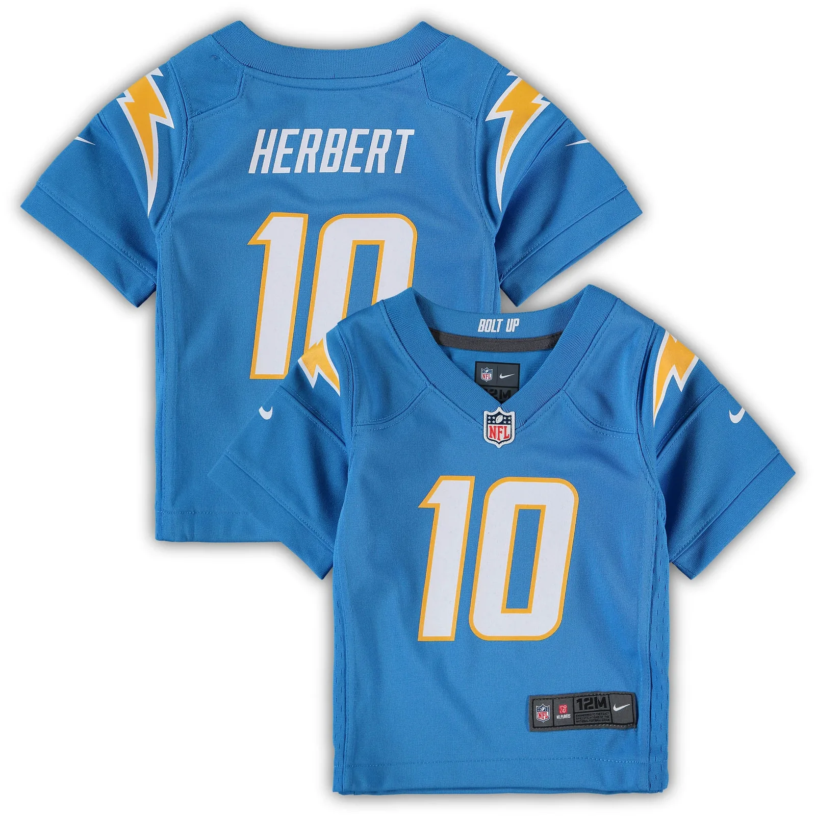 Men's Justin Herbert Los Angeles Chargers Infant Game Jersey - Powder Blue -
