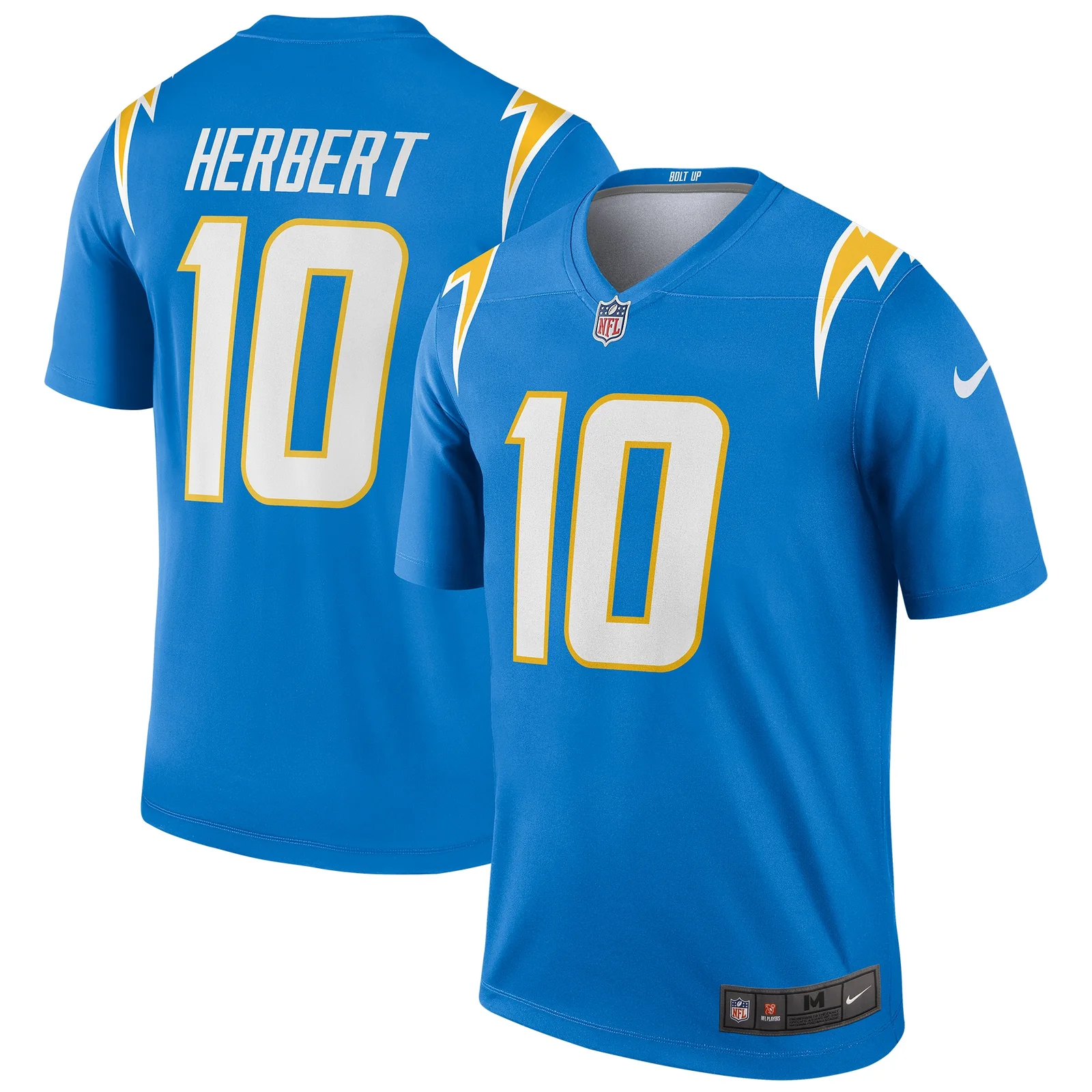 Men's Justin Herbert Los Angeles Chargers Legend Jersey - Powder Blue -