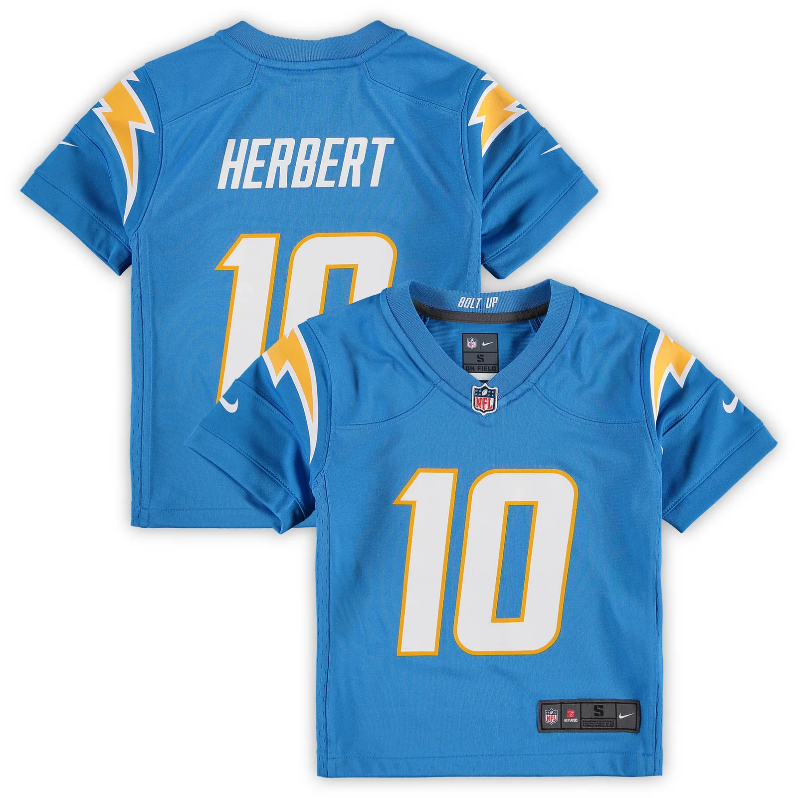 Men's Justin Herbert Los Angeles Chargers Preschool Game Jersey - Powder Blue -