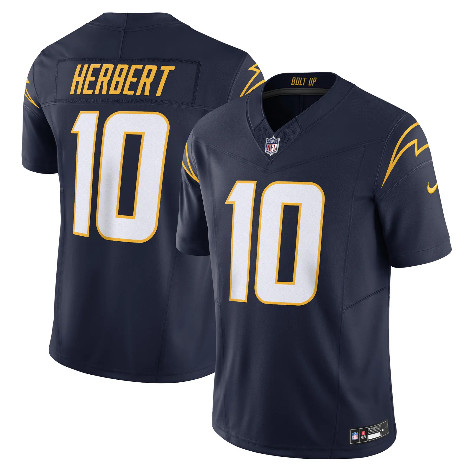 Men's Justin Herbert Los Angeles Chargers Vapor F.U.S.E. Limited Jersey - Navy -