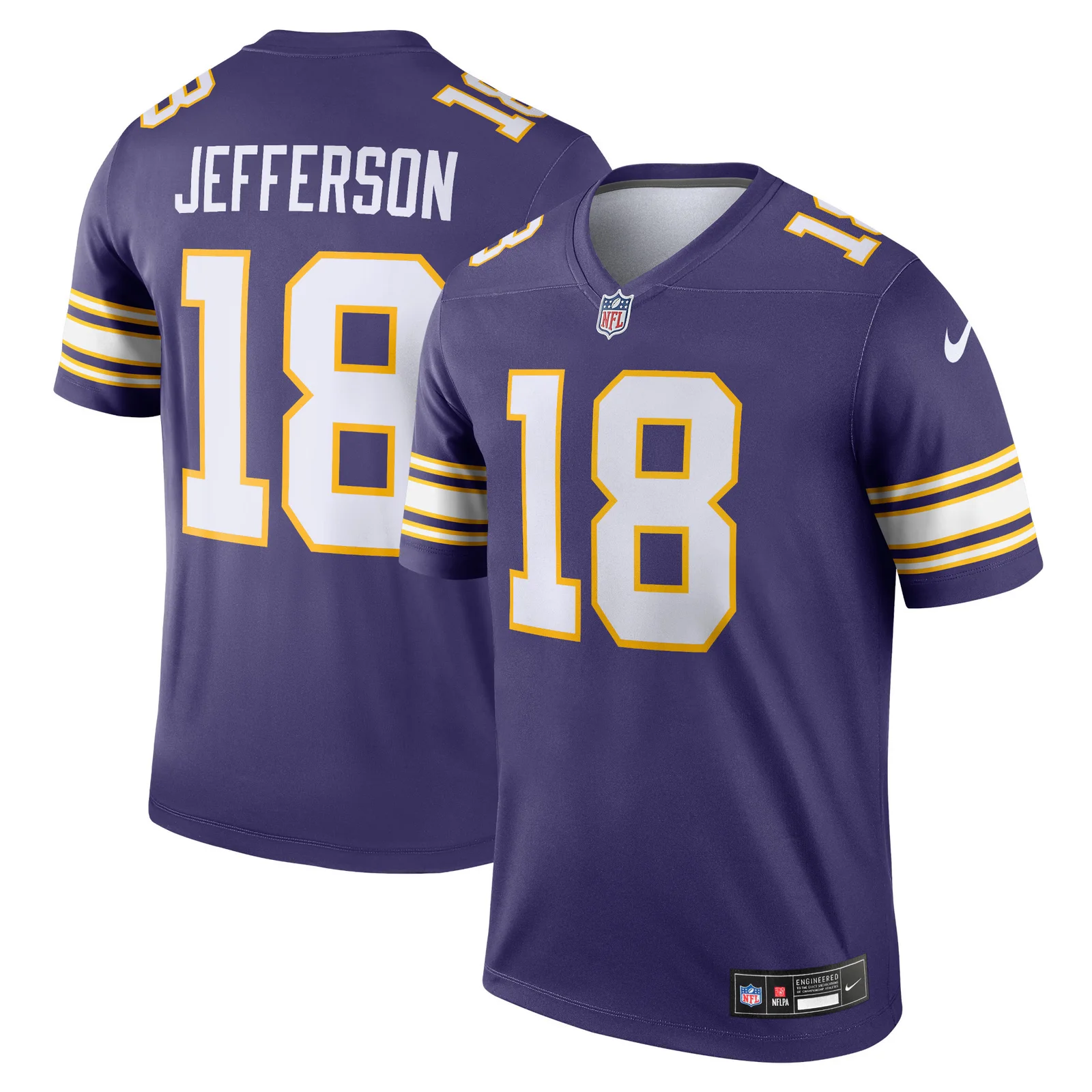 Men's Justin Jefferson Minnesota Vikings Classic Legend Player Jersey - Purple -