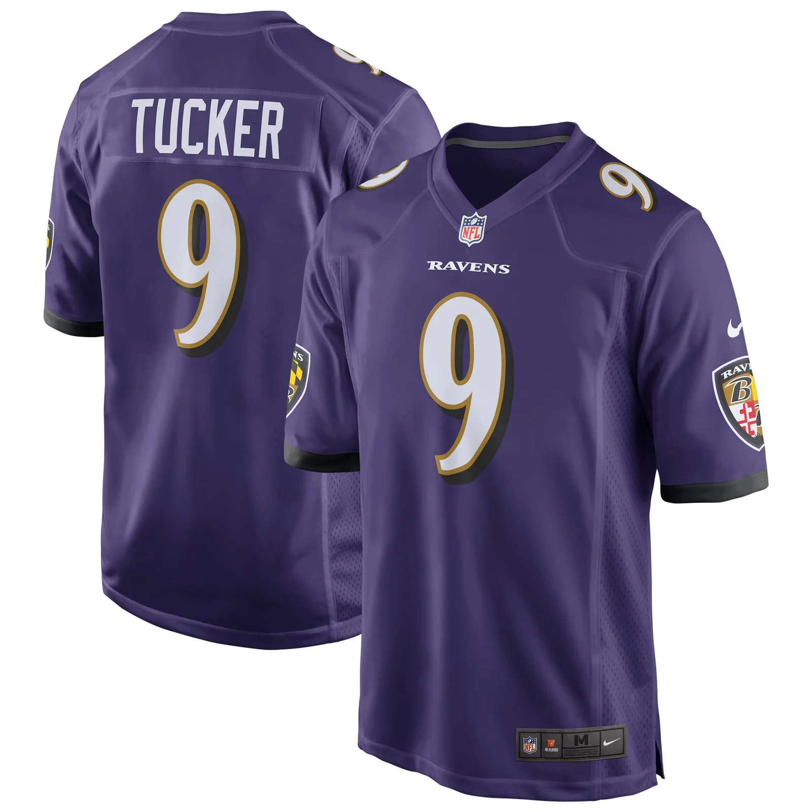 Men'sJustin Tucker Baltimore Ravens Game Jersey - Purple -