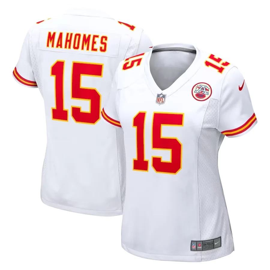 Woman's Patrick Mahomes Kansas City Chiefs Road Game Jersey - White -