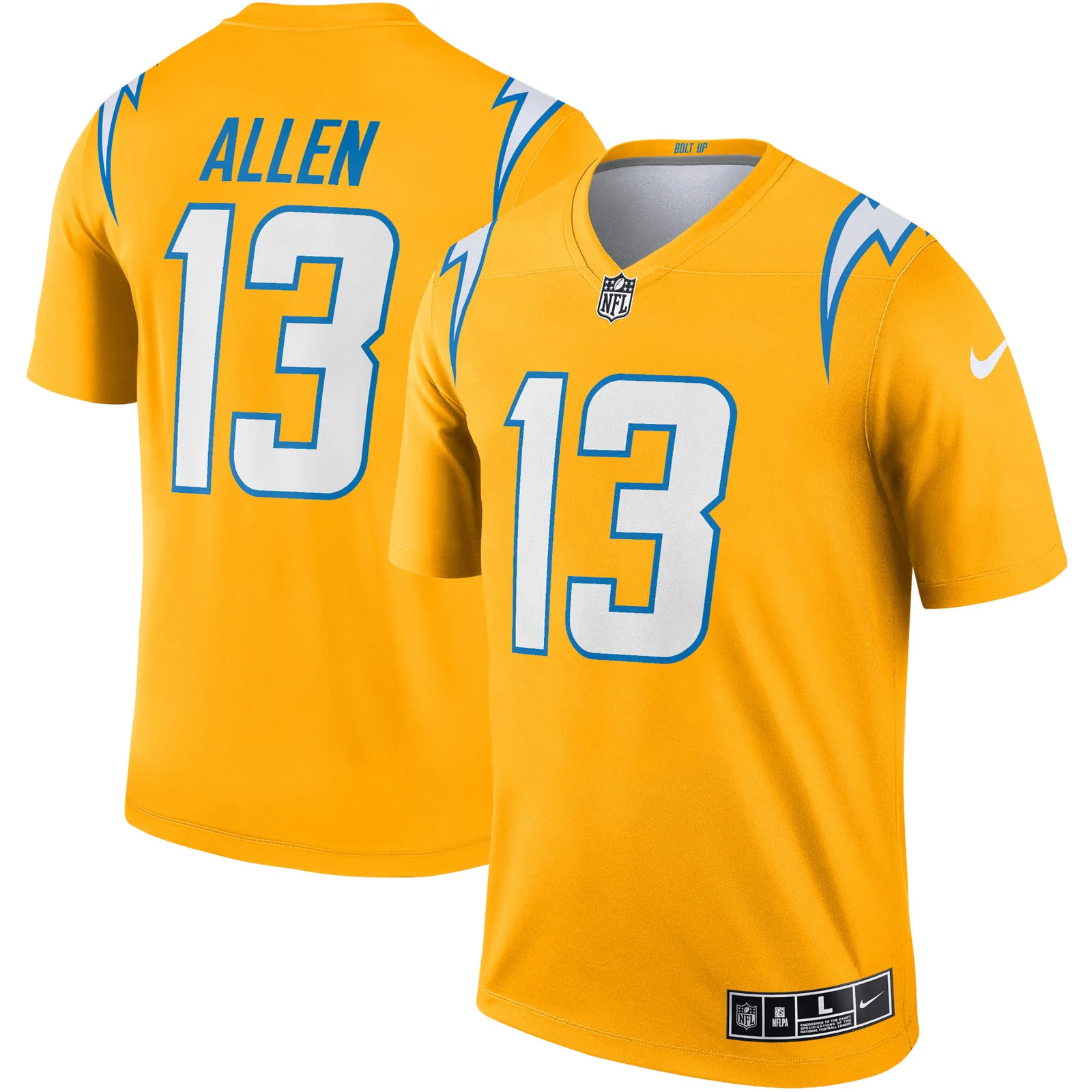 Men's Keenan Allen Los Angeles Chargers Inverted Legend Jersey - Gold -