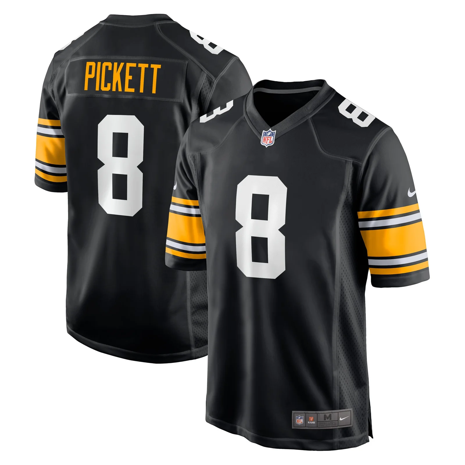 Men'sKenny Pickett Pittsburgh Steelers Player Alternate Game Jersey - Black -