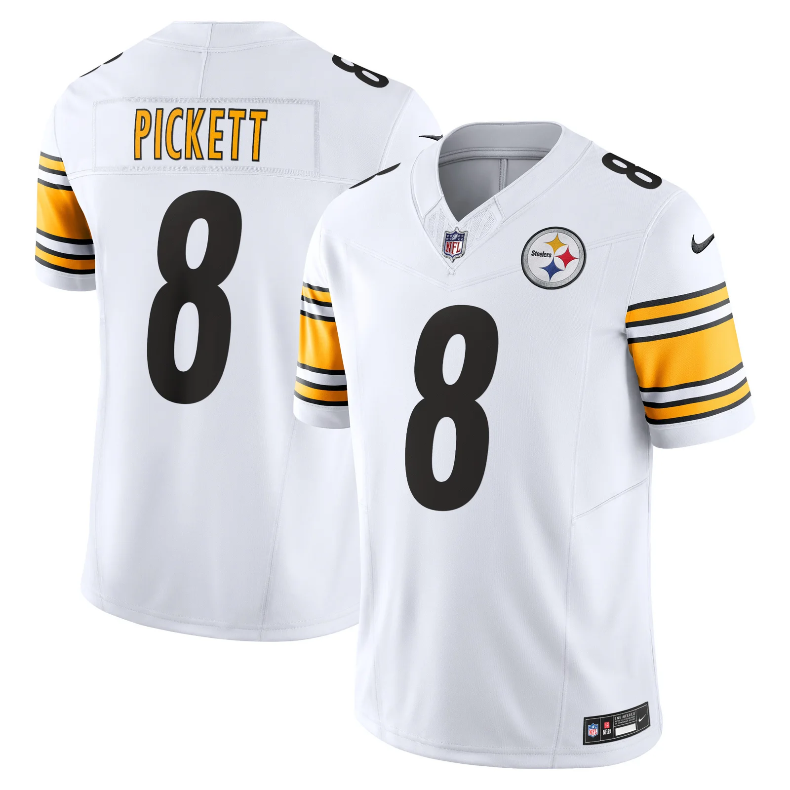 Men'sKenny Pickett Pittsburgh Steelers Vapor F.U.S.E. Limited Jersey - White -