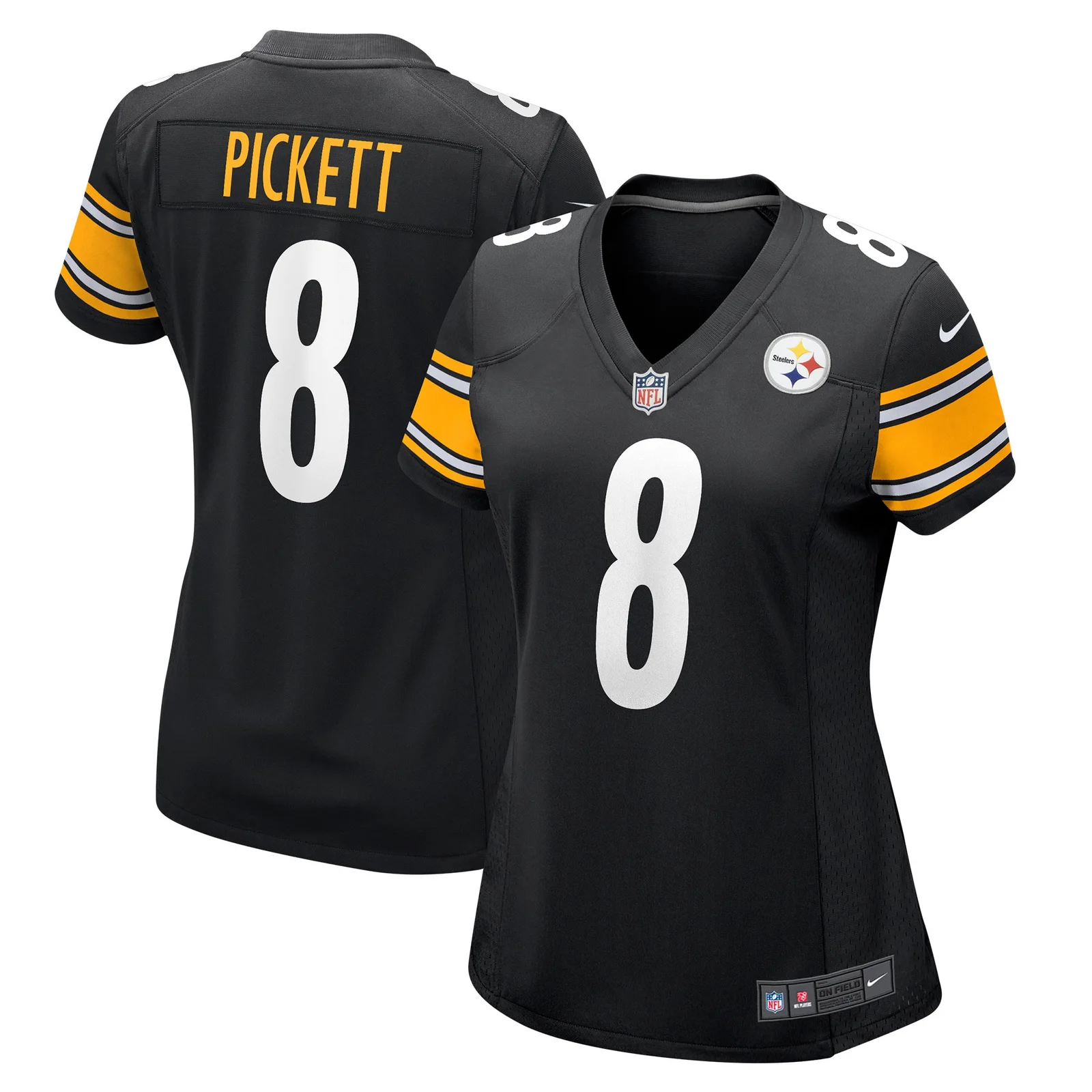 Kenny Pickett Pittsburgh Steelers Woman's Game Jersey - Black -