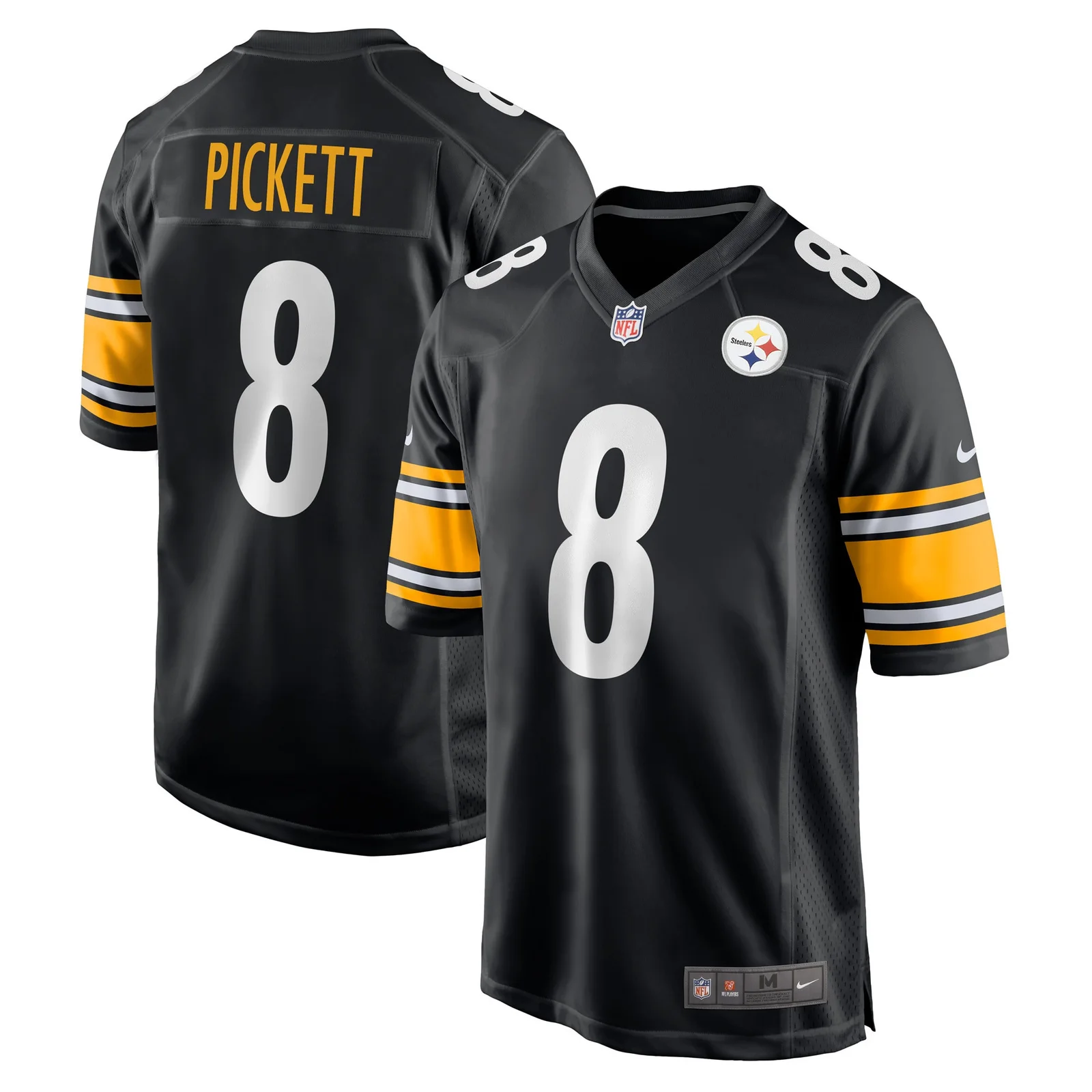 Kenny Pickett Pittsburgh Steelers Youth Game Jersey - Black -