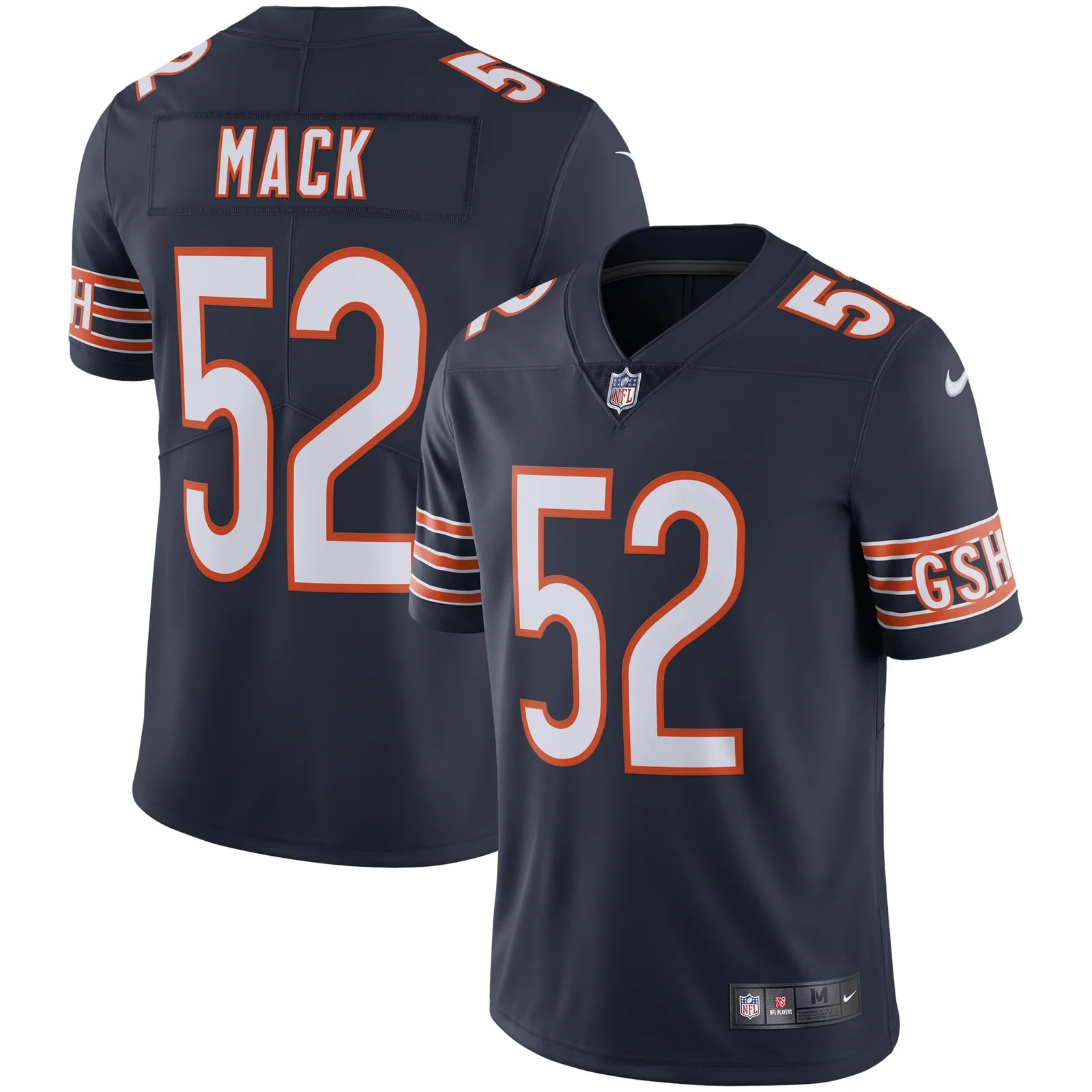 Men's Khalil Mack Chicago Bears Vapor Limited Jersey - Navy -