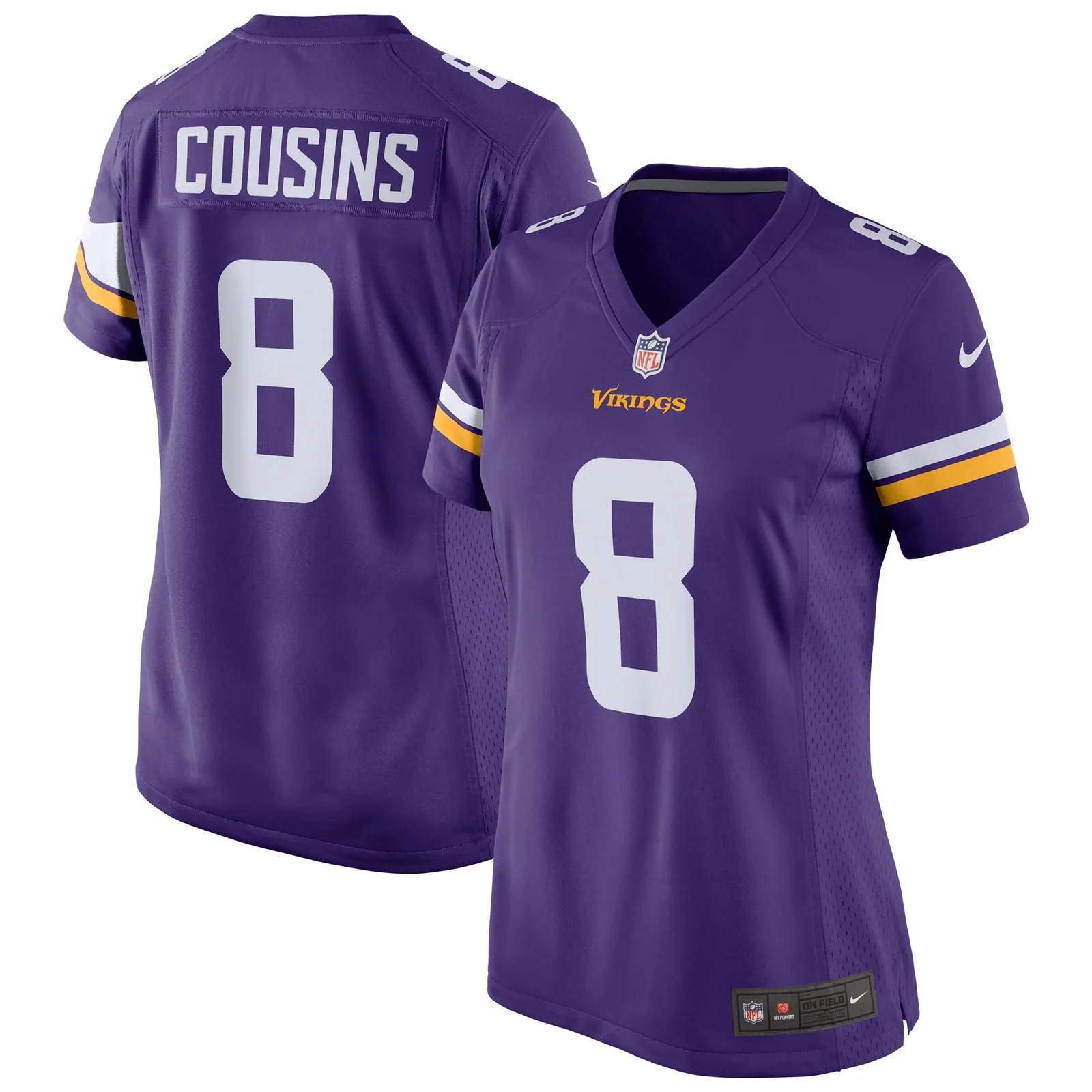 Kirk Cousins Minnesota Vikings Woman's Game Jersey - Purple -